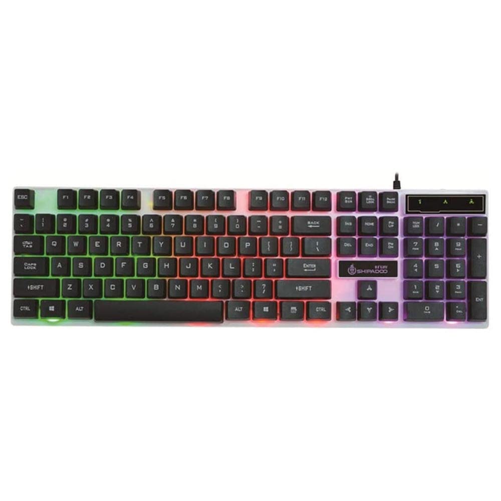 Compact Wired Mechanical Gaming Keyboard with White LED Backlight - Anti-Ghosting Mini Keyboard for PC, Mac, Laptop | Perfect for Esports, Office Work, Streaming & Daily Use (Multiple Colors Available)
