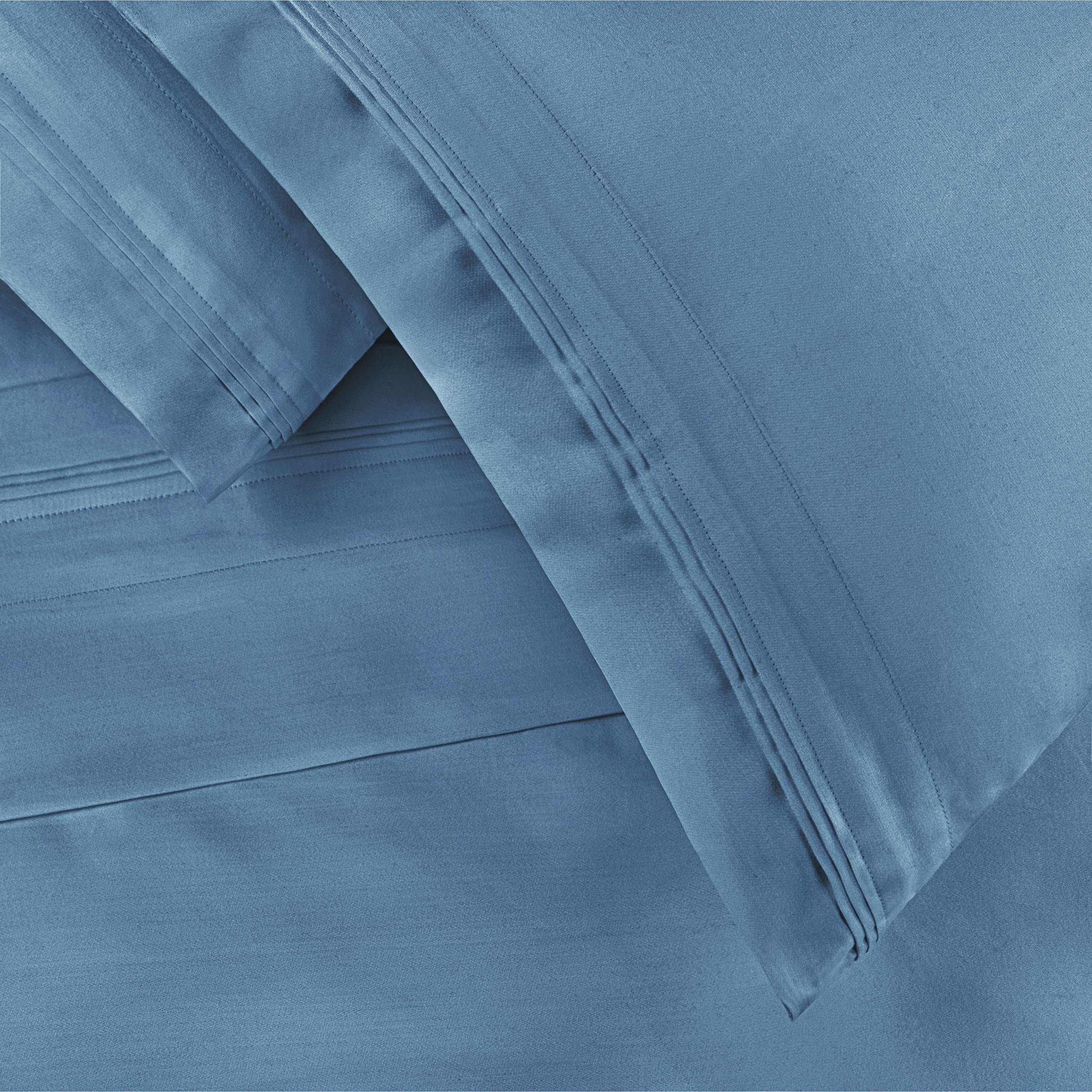 Luxury 650 Thread Count 100% Egyptian Cotton Sheet Set - Cooling Sateen Weave Bed Sheets for Hot Sleepers - Hotel Style 18
