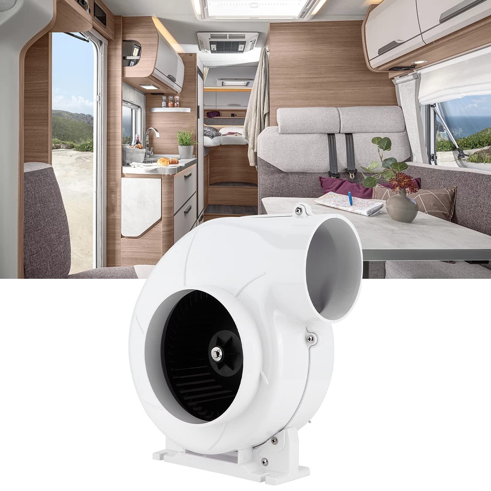 24V Zunate Marine Bilge Air Blower - High Volume Ventilation Fan for Engine Compartments, Galleys & Kitchens | Durable Boat & RV Air Circulation System