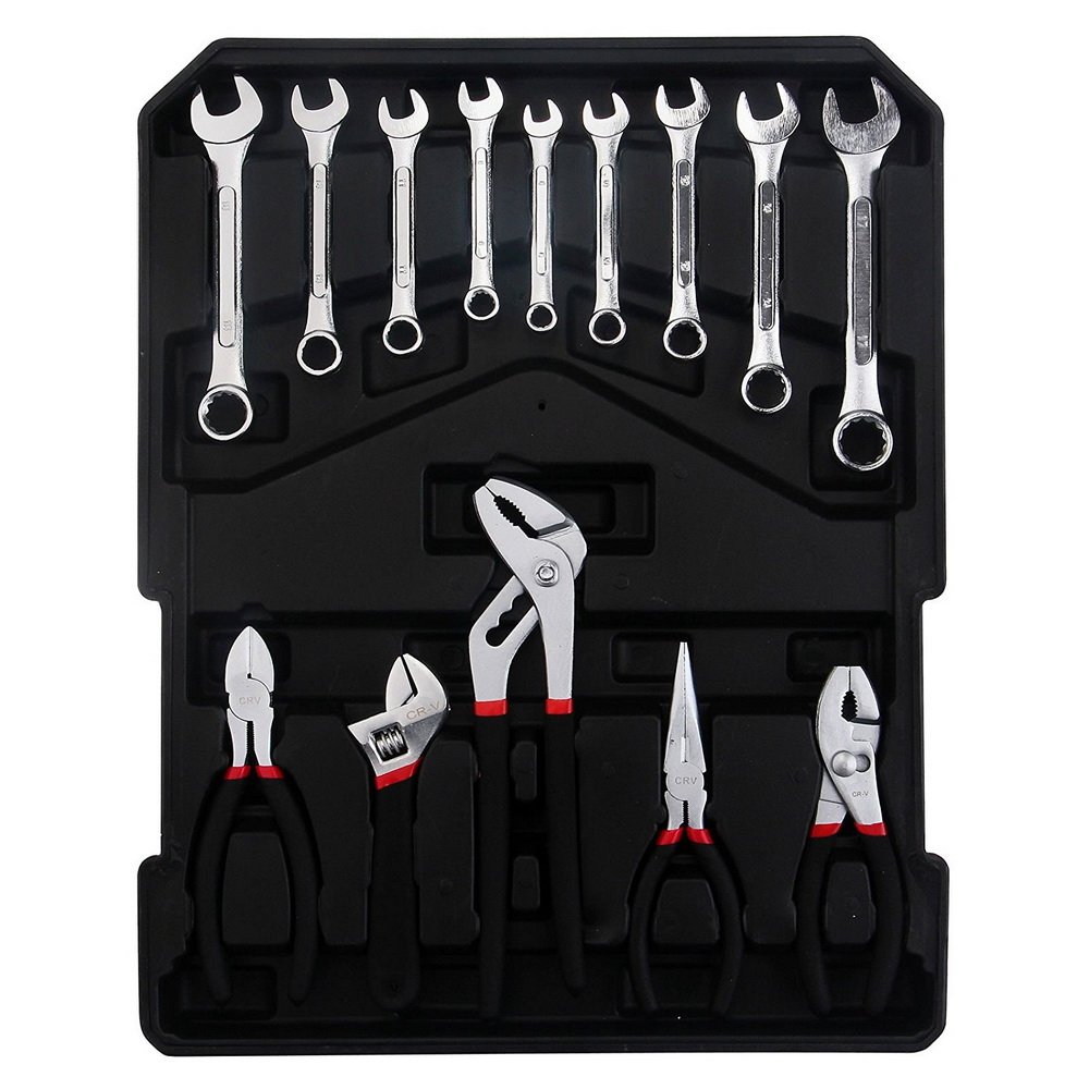 799-Piece Aluminum Rolling Tool Case Set - Heavy Duty Mechanics & Auto Repair Hand Tools for Home Maintenance, DIY Projects, Travel & On-the-Go Repairs | Perfect for Professional Technicians & Household Use