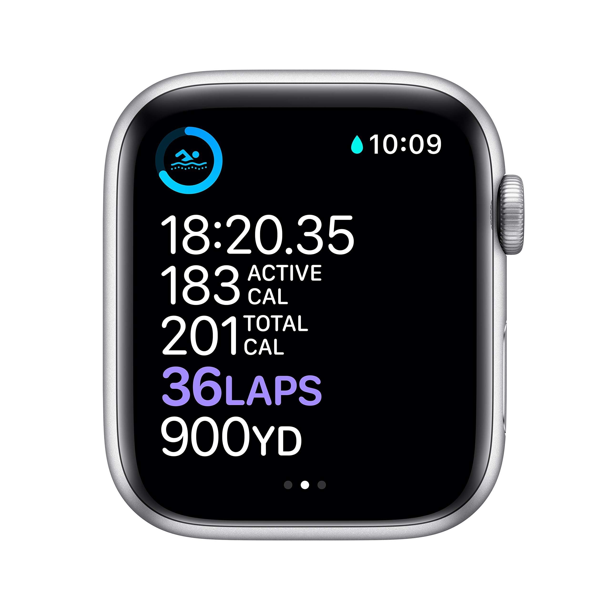 Apple Watch Series 6 GPS + Cellular 44mm Silver Aluminum Case with White Sport Band - Renewed Smartwatch for Fitness Tracking, Calls & Notifications - Perfect for Running, Swimming & Daily Use