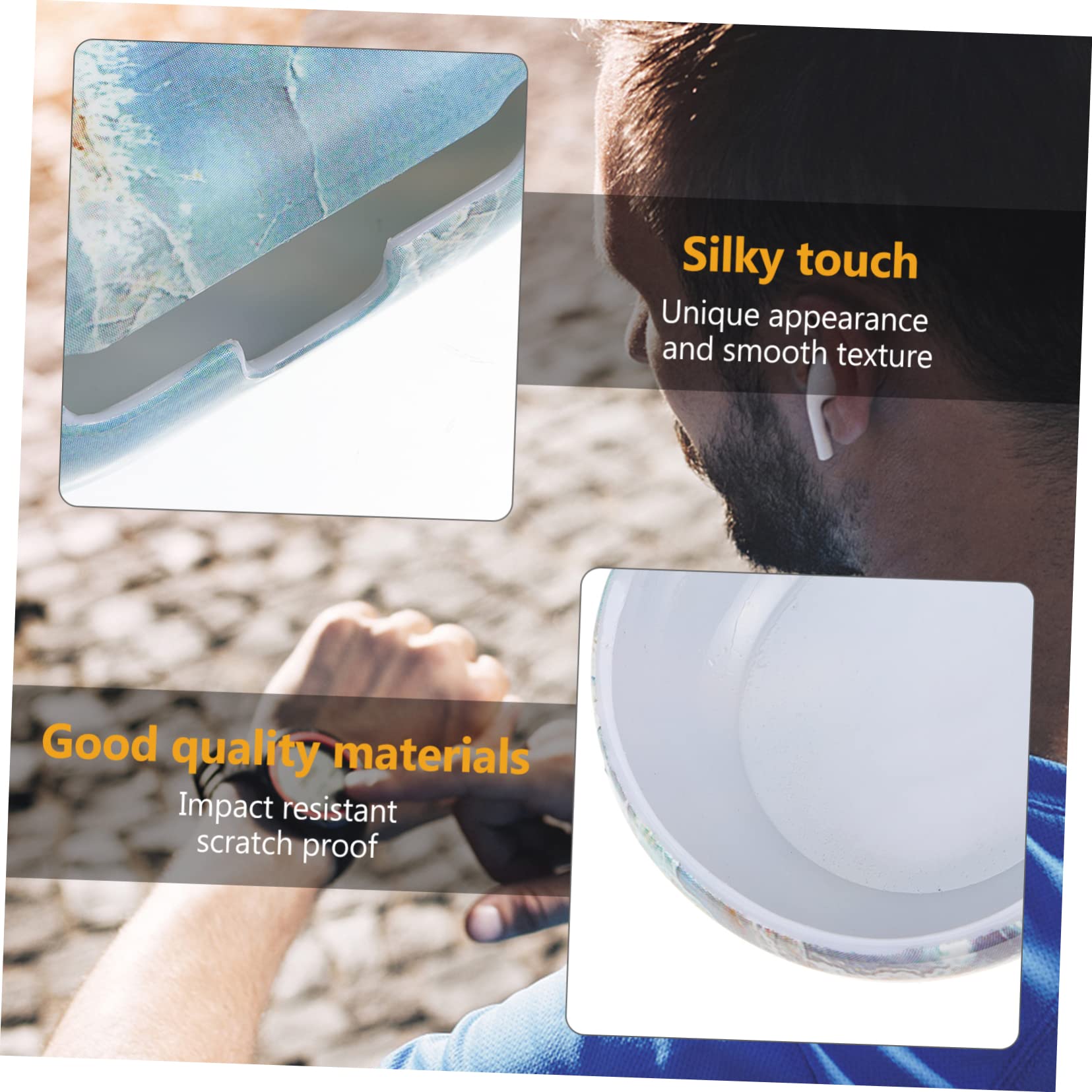 Mikikit Marble Protective Case for Headphones - Anti-Fall, Anti-Scratch Cover with Precise Charging Holes & Storage Box - Perfect for Travel, Gym, and Daily Use
