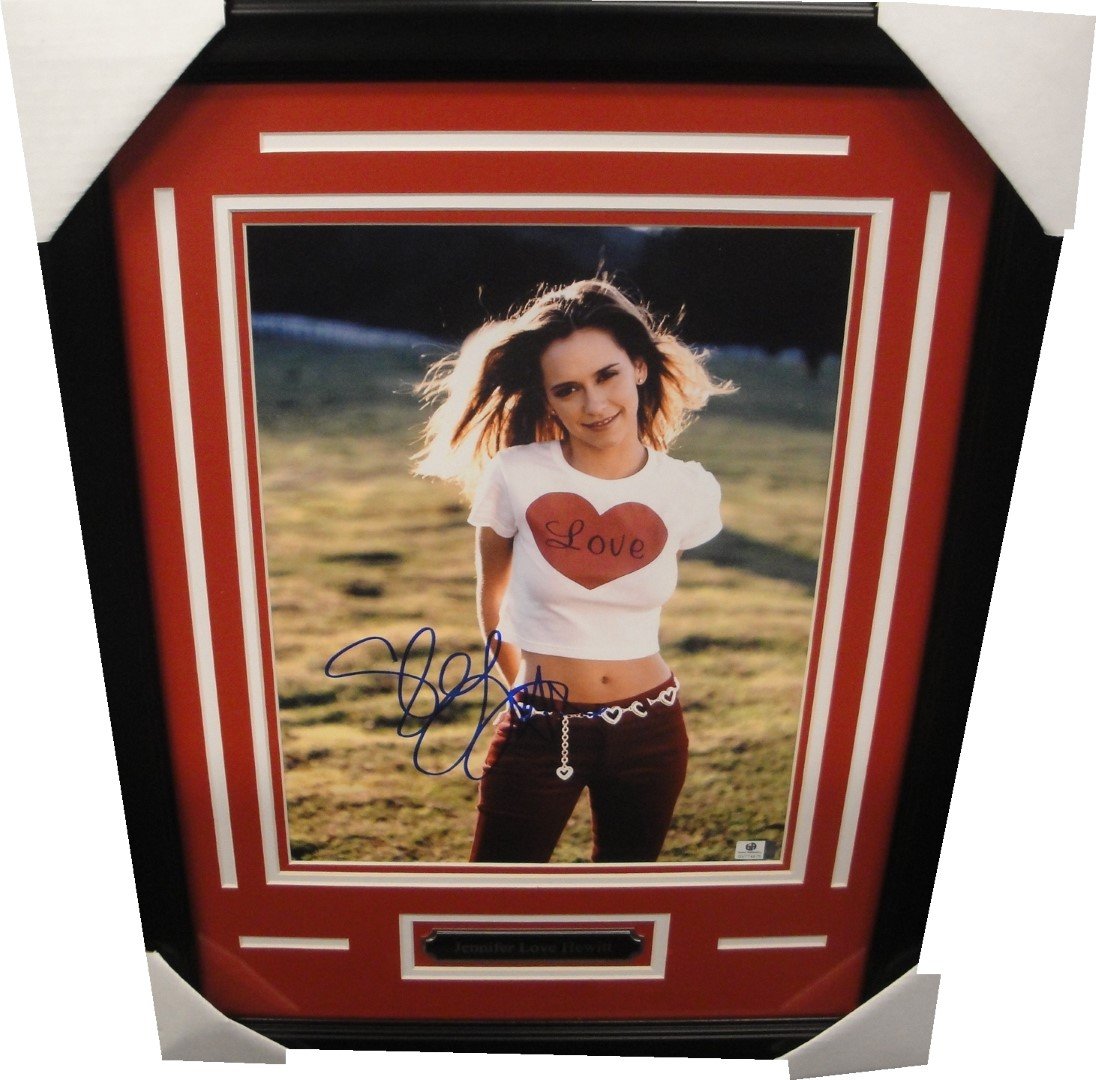 Jennifer Love Hewitt Autographed 11x14 Photo - Hand Signed Framed Memorabilia - Perfect for Collectors, Fans & Home Decor