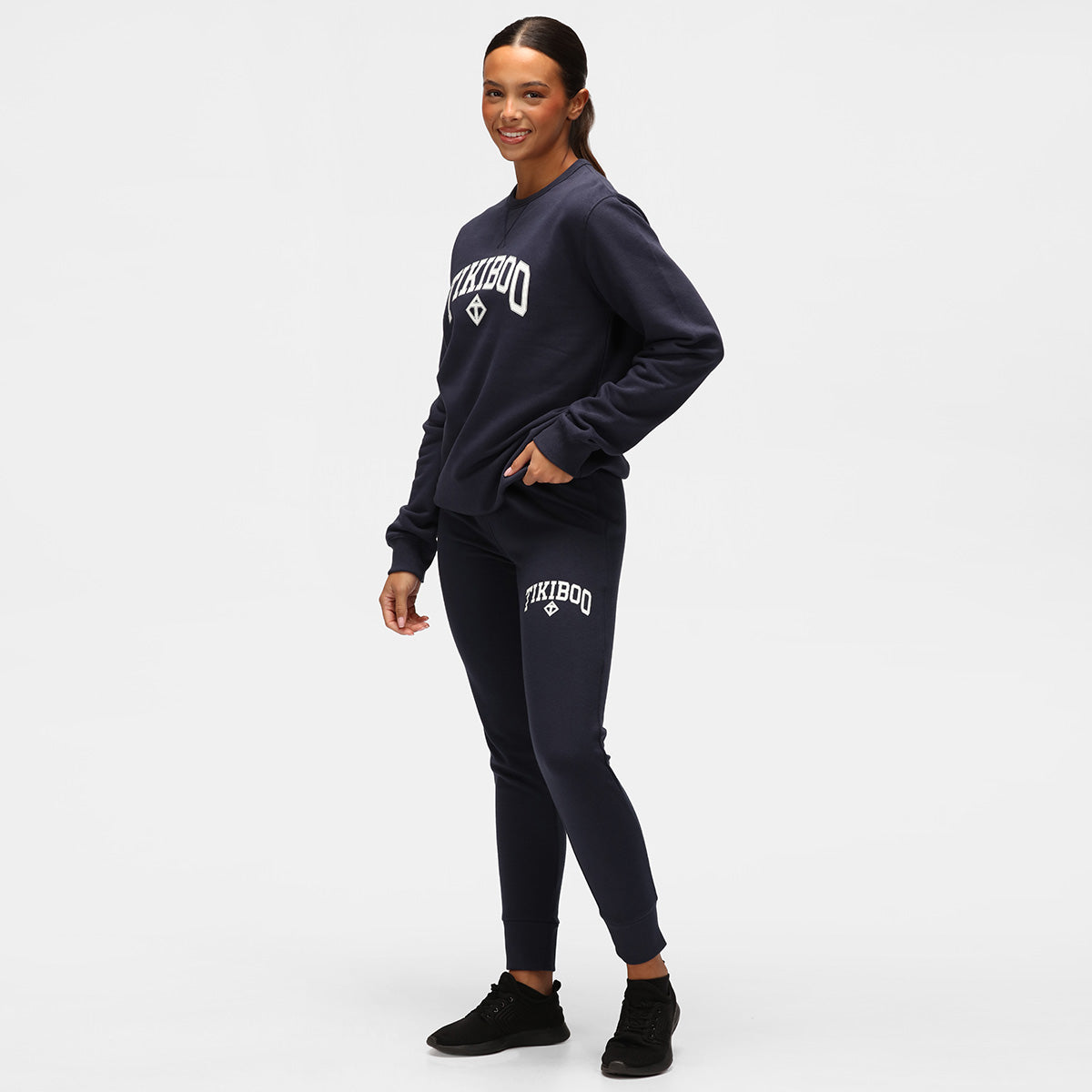 Premium Navy Blue Athleisure Joggers for Women & Men - Comfortable Lounge Pants with Pockets for Yoga, Running & Casual Wear