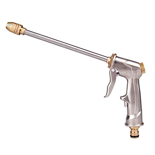 15M All Metal High Pressure Wash Hose with Adjustable Spray Gun - Ideal for Car Washing, Garden Cleaning & Lawn Care | Durable & Adjustable Water Spray Pipe