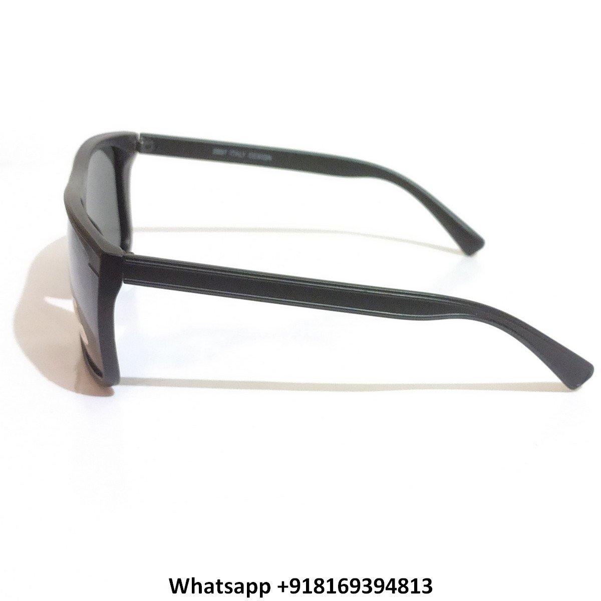 Trendy Square Polarized Sunglasses for Men & Women - UV Protection, Lightweight & Stylish (Model 2897MBK) | Perfect for Driving, Beach & Outdoor Activities