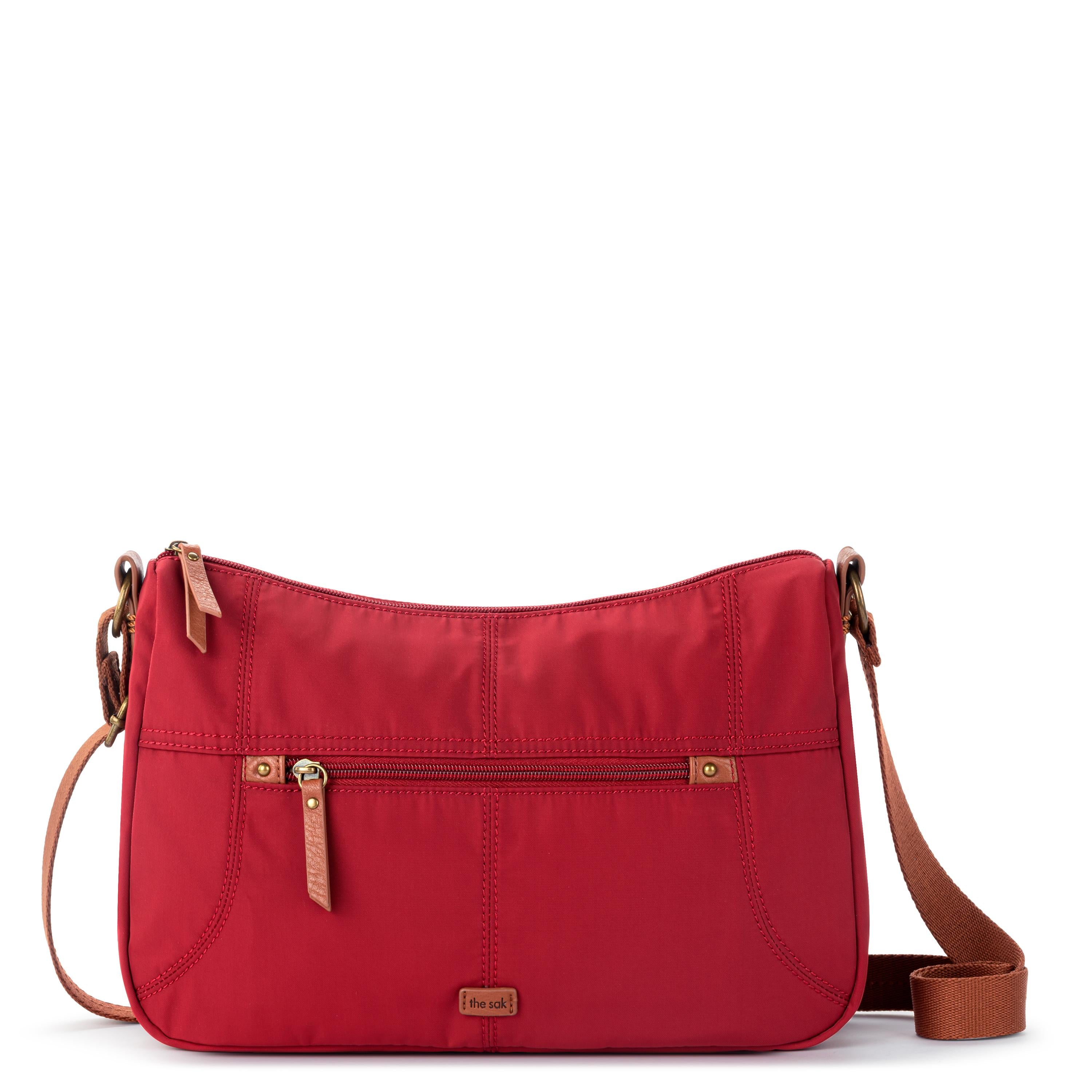 Esperato Hobo Bag - Premium Nylon Handbag in Crimson Red - Perfect for Work, Travel, and Everyday Use