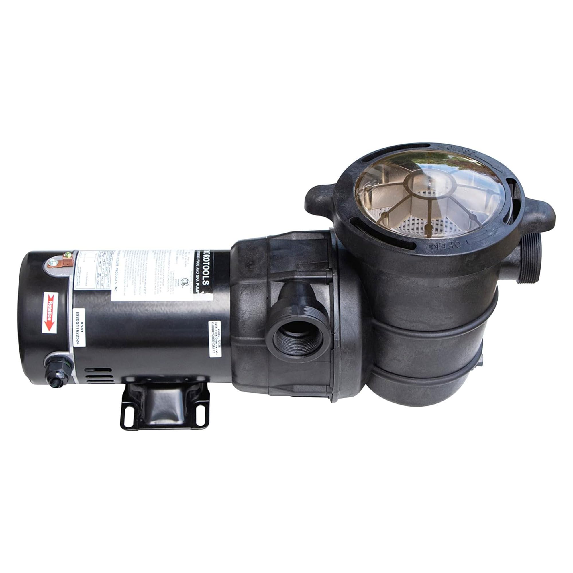 SWIMLINE HYDROTOOLS 0.75HP Above-Ground Pool Pump with Hydro-Flo Technology | 3720 GPH Flow Rate | Horizontal Shaft Design | Perfect for Pool Maintenance, Water Circulation & Filtration