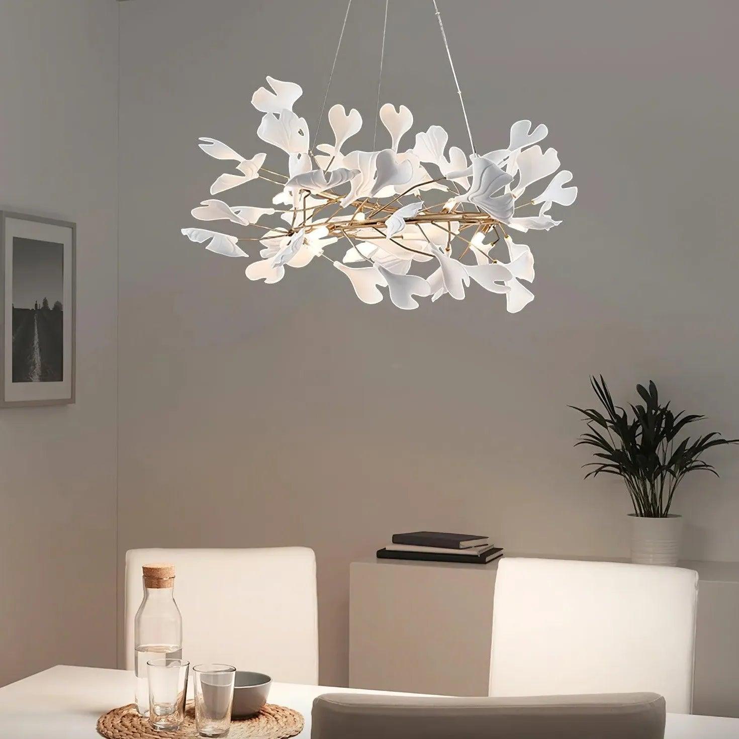 Modern Tree Branch Chandelier for Dining Room - Elegant Rustic Ceiling Light Fixture for Farmhouse, Kitchen & Living Room Decor
