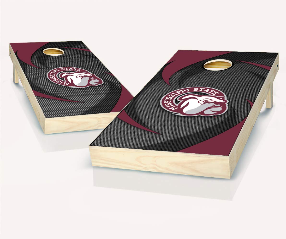 Official NCAA Swoosh Cornhole Game Set with 8 Bean Bags - Perfect for Tailgating, Backyard Parties & College Sports Events