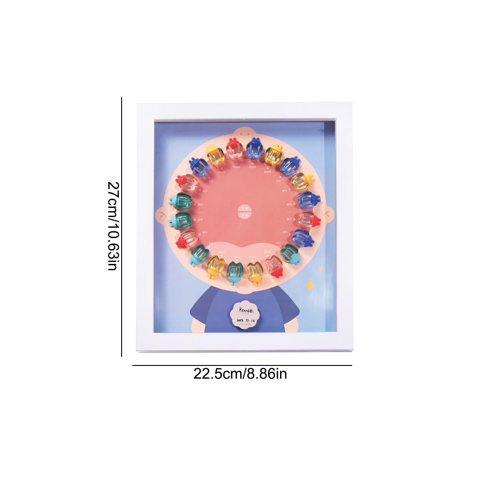 Kids Tooth Storage Box - Transparent Crystal Tooth Holder & Display Case for Lost Teeth Collection - Perfect for Boys & Girls - Great for Tooth Fairy Gifts & Childhood Keepsakes