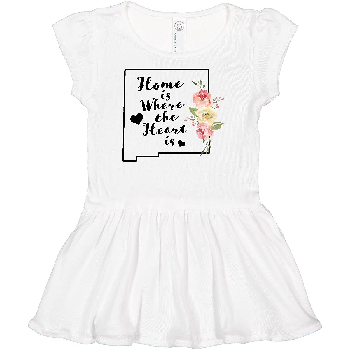 Inktastic New Mexico Home is Where The Heart is Watercolor Print Baby Dress - Perfect for Family Photos, Holidays & Special Occasions