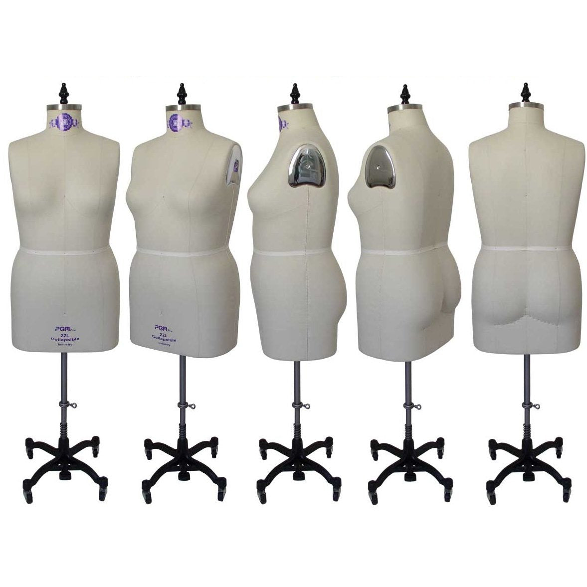 Plus Size Female Half Body Dress Form for Fashion Design - Adjustable Mannequin for Sewing, Tailoring & Clothing Display (Rental Only) - Perfect for Boutiques, Design Studios & Costume Fittings