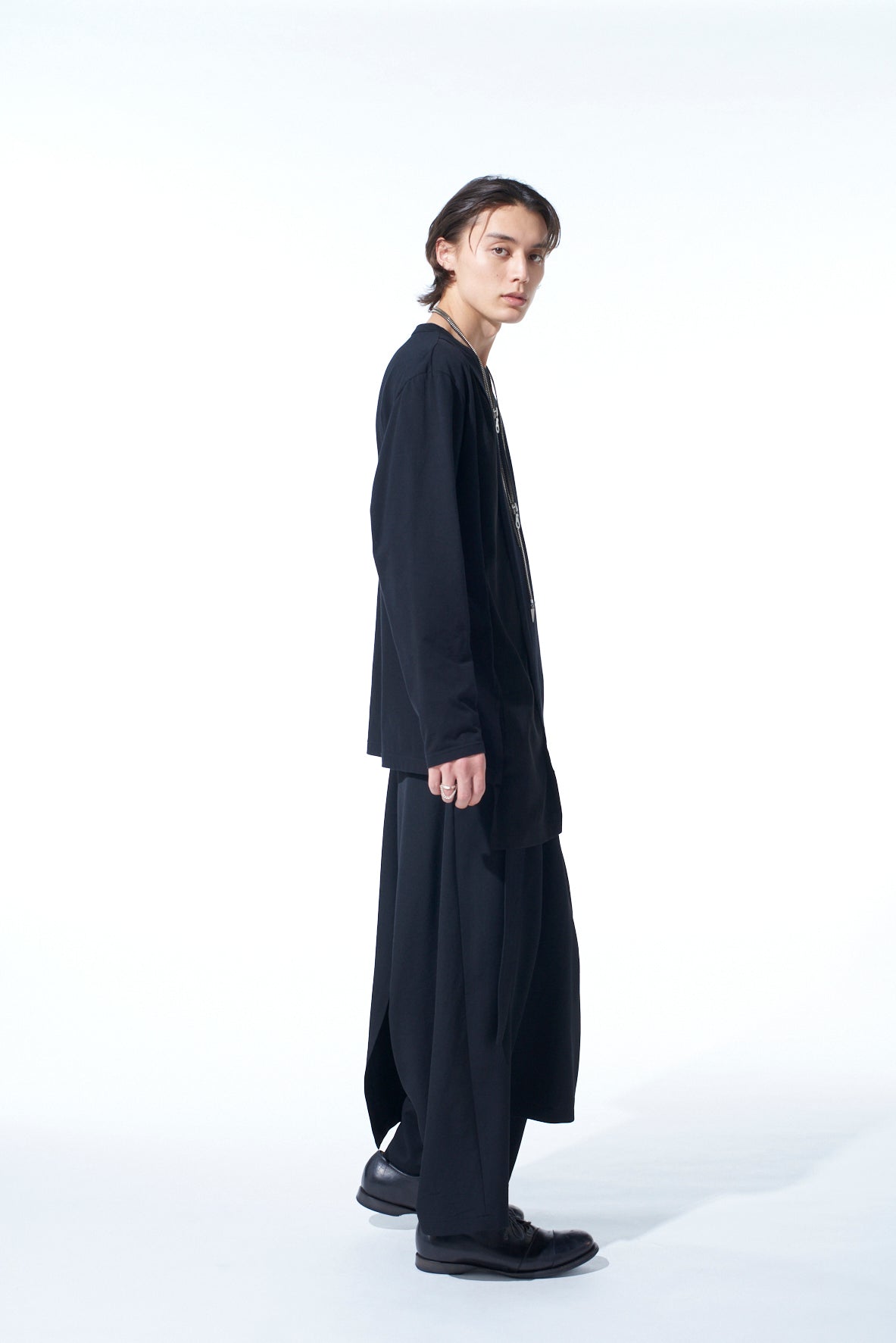 Stylish Cotton Jersey & Crepe de Chine Asymmetrical Long Sleeve T-Shirt - Perfect for Casual Wear, Office Outfits & Evening Events