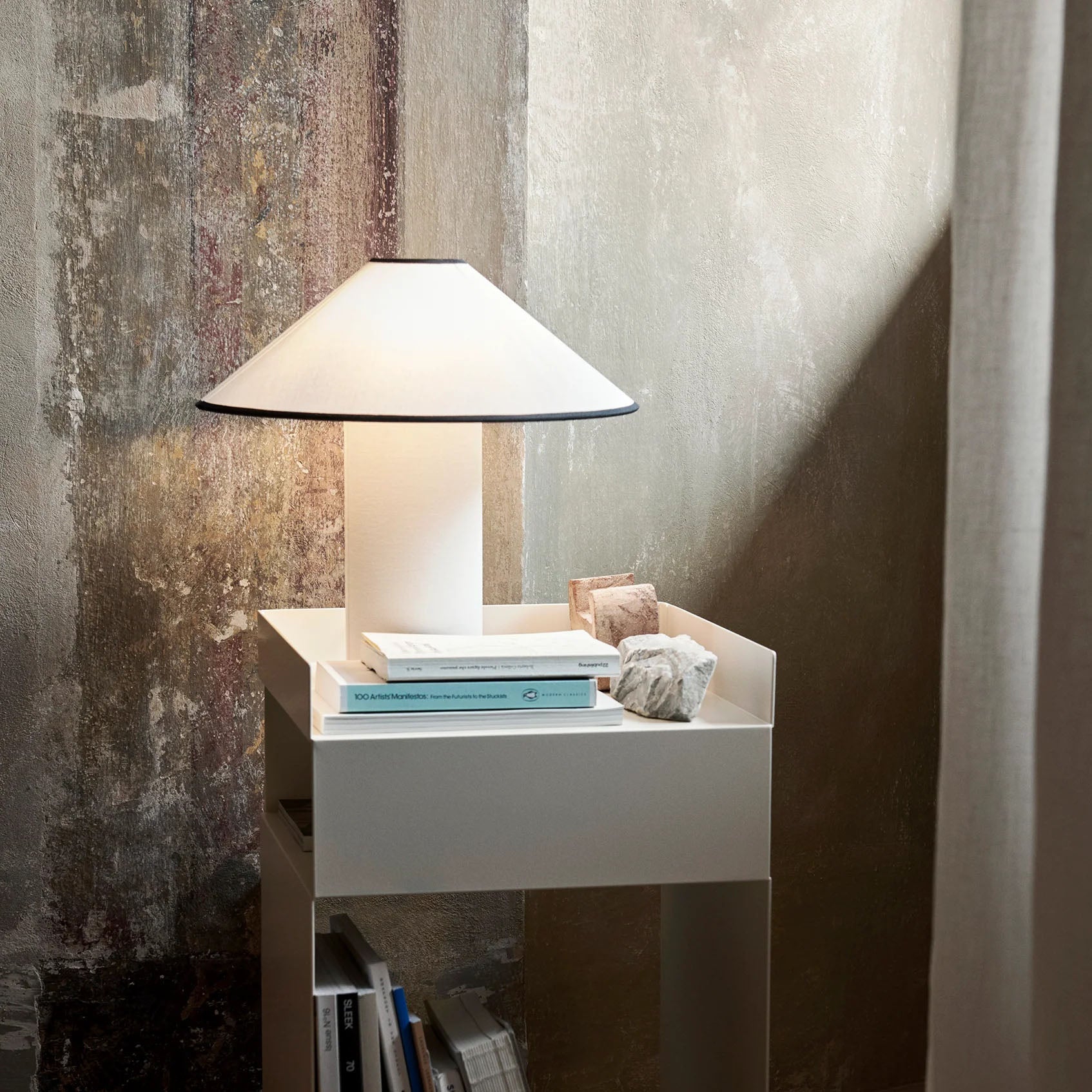 Colette Fabric Table Lamp - Elegant Bedside & Living Room Lighting for Home Decor | Soft Glow Nightstand Lamp for Bedroom, Office, or Study