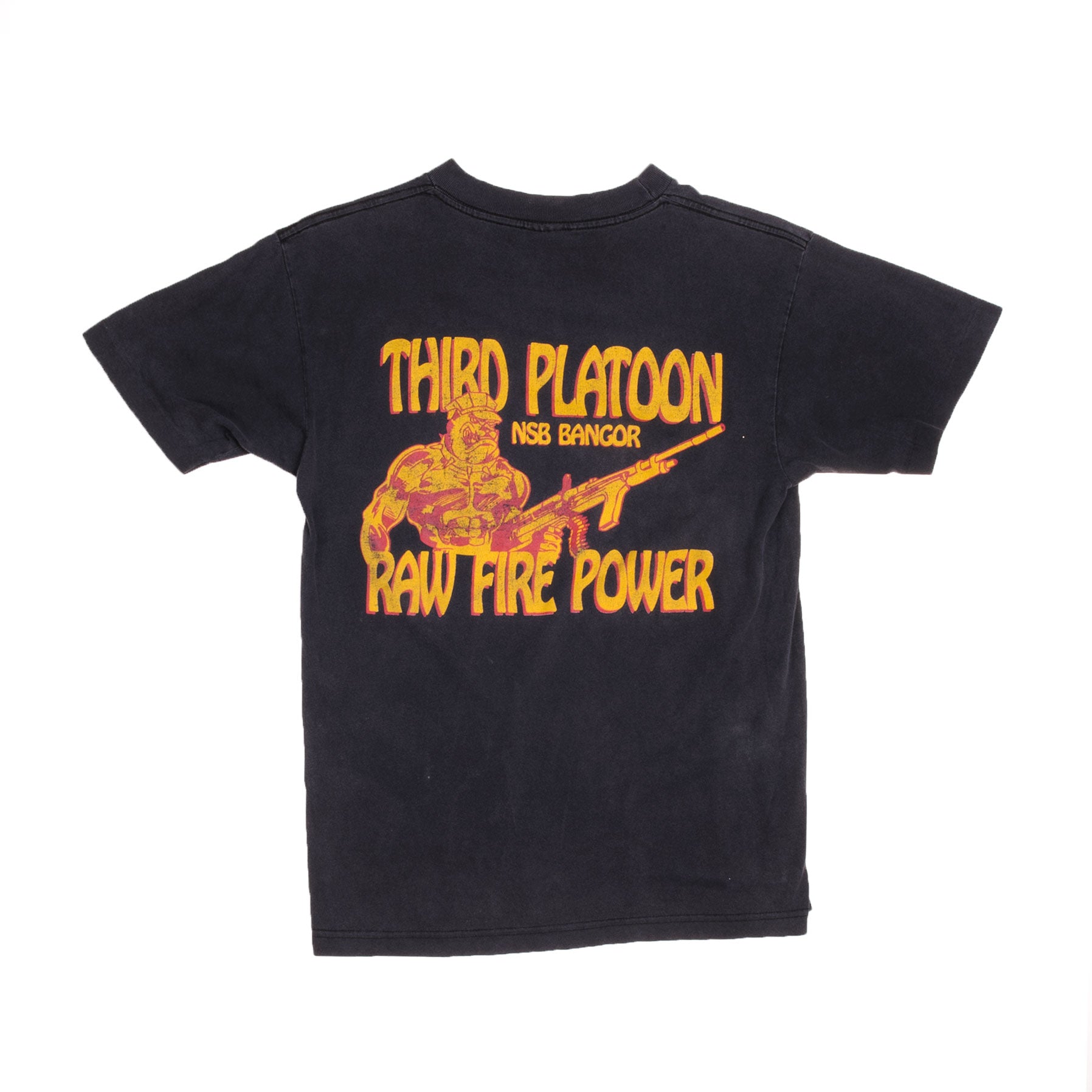 Vintage Military MCSFCO Third Platoon T-Shirt - 90s Retro Army Tee - Medium Size - Made in USA - Perfect for Military Enthusiasts & Vintage Clothing Collectors
