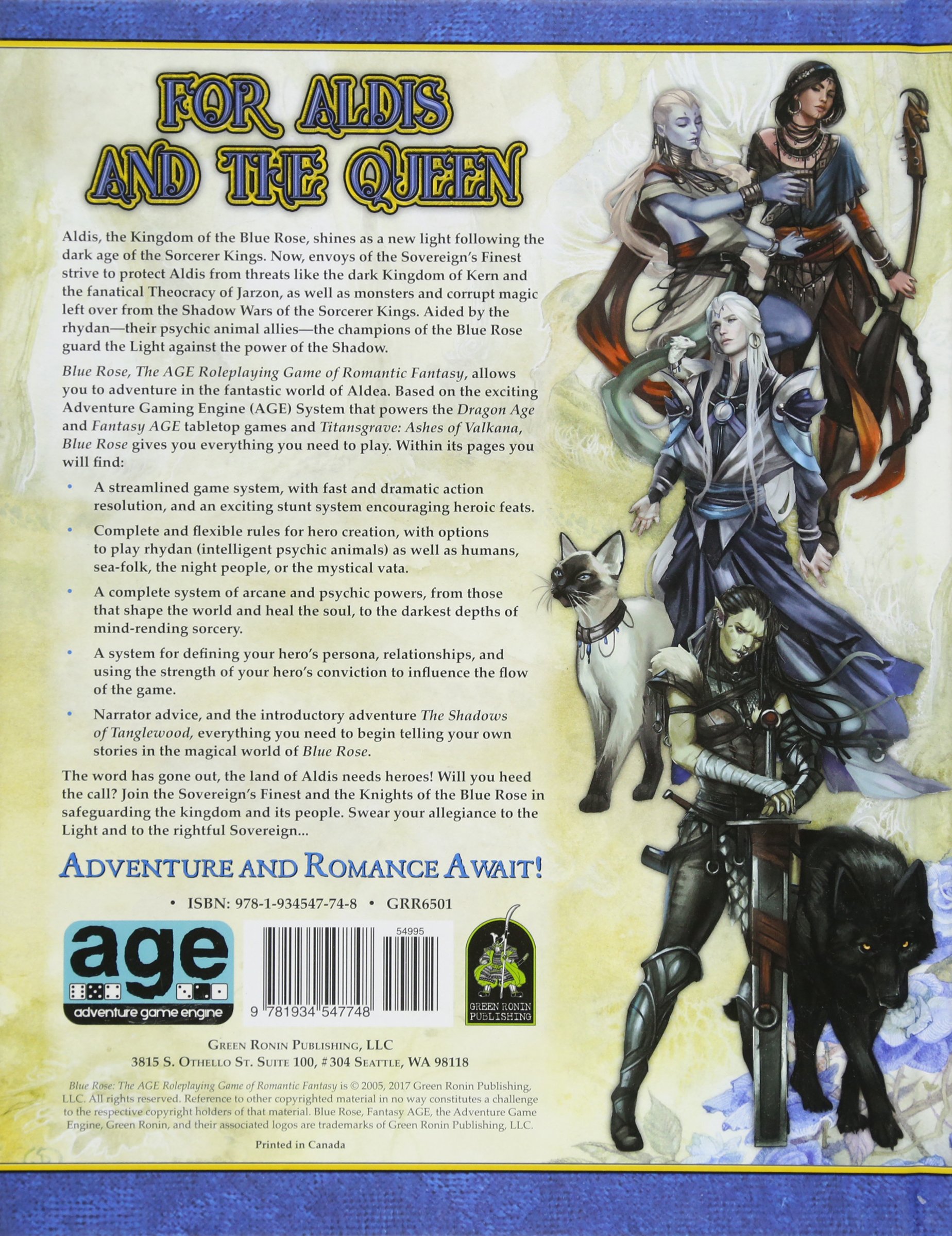 Blue Rose: Romantic Fantasy RPG Adventure Game - Epic Storytelling & Character-Driven Roleplaying for Tabletop & Digital Play