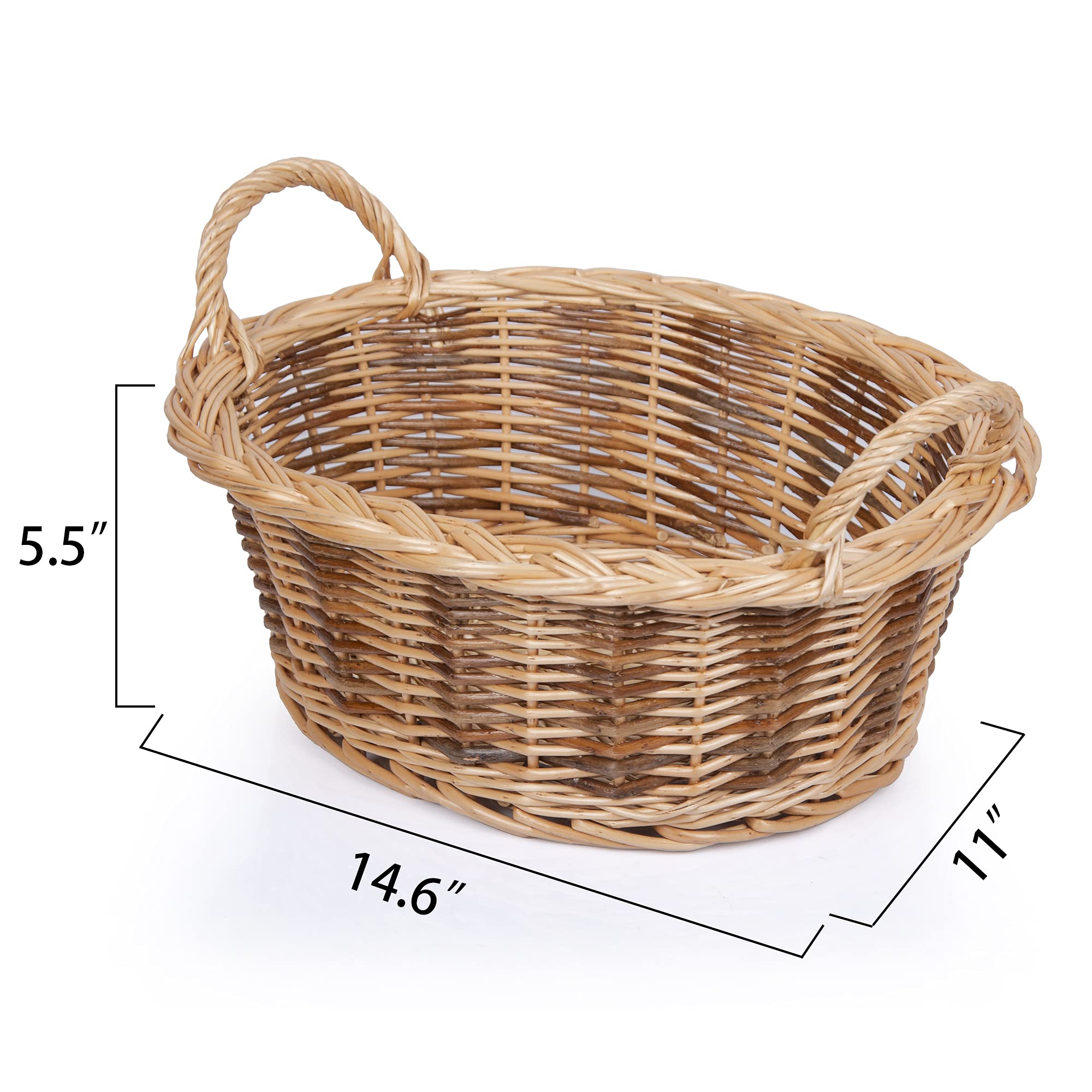 Elegant Woven Gift Baskets with Handles - Perfect for Chocolate, Nuts, Bread & Fruits - Ideal for Mother's Day, Easter, Birthday & Holiday Presents - Thoughtful Gift Solution for Women | Home Decor, Party Favors & Special Occasion Gift Giving