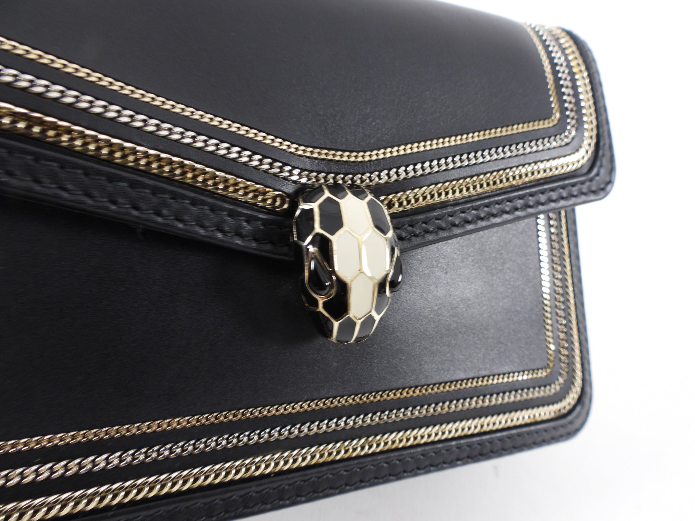 Bvlgari Mini Serpenti Forever Diamond Blast Chain Flap Bag - Luxury Designer Crossbody Purse for Women, Perfect for Evening Parties & Special Occasions