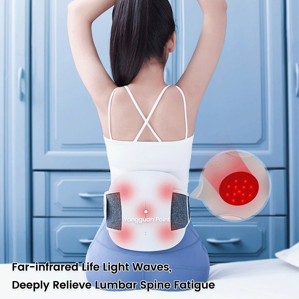 4 in 1 MEDI BACK PAIN RELIEF BELT with VOICE COMMAND - Adjustable Lumbar Support for Men & Women - Perfect for Office Work, Driving & Post-Surgery Recovery
