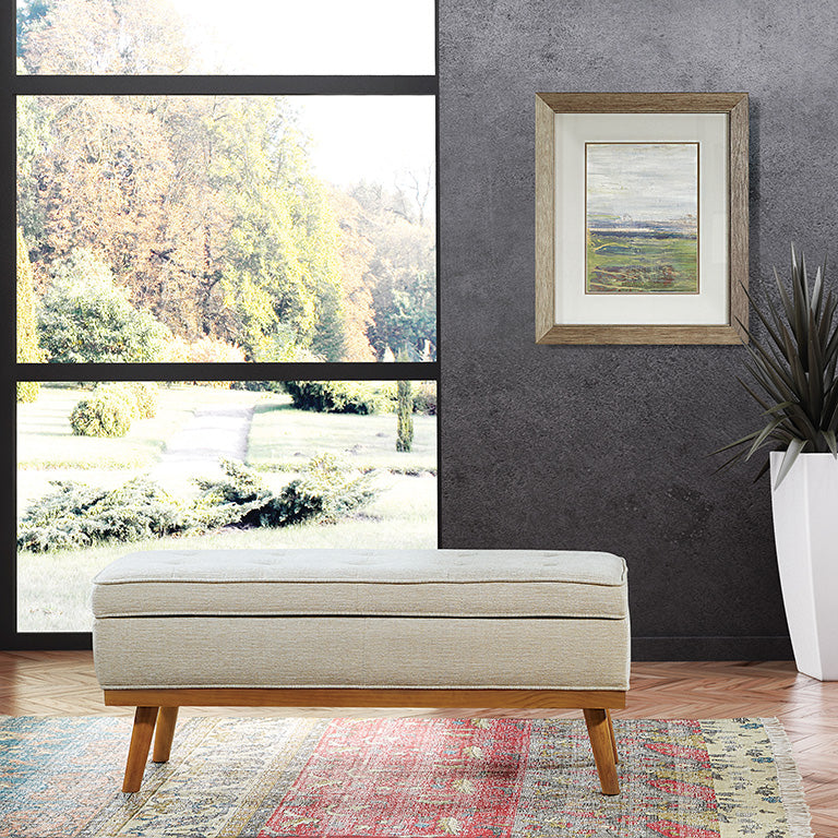 Office Star Ave Six Katheryn Storage Bench - Multifunctional Entryway Bench with Storage for Home, Office & Mudroom Organization - Perfect for Shoes, Blankets & Home Decor