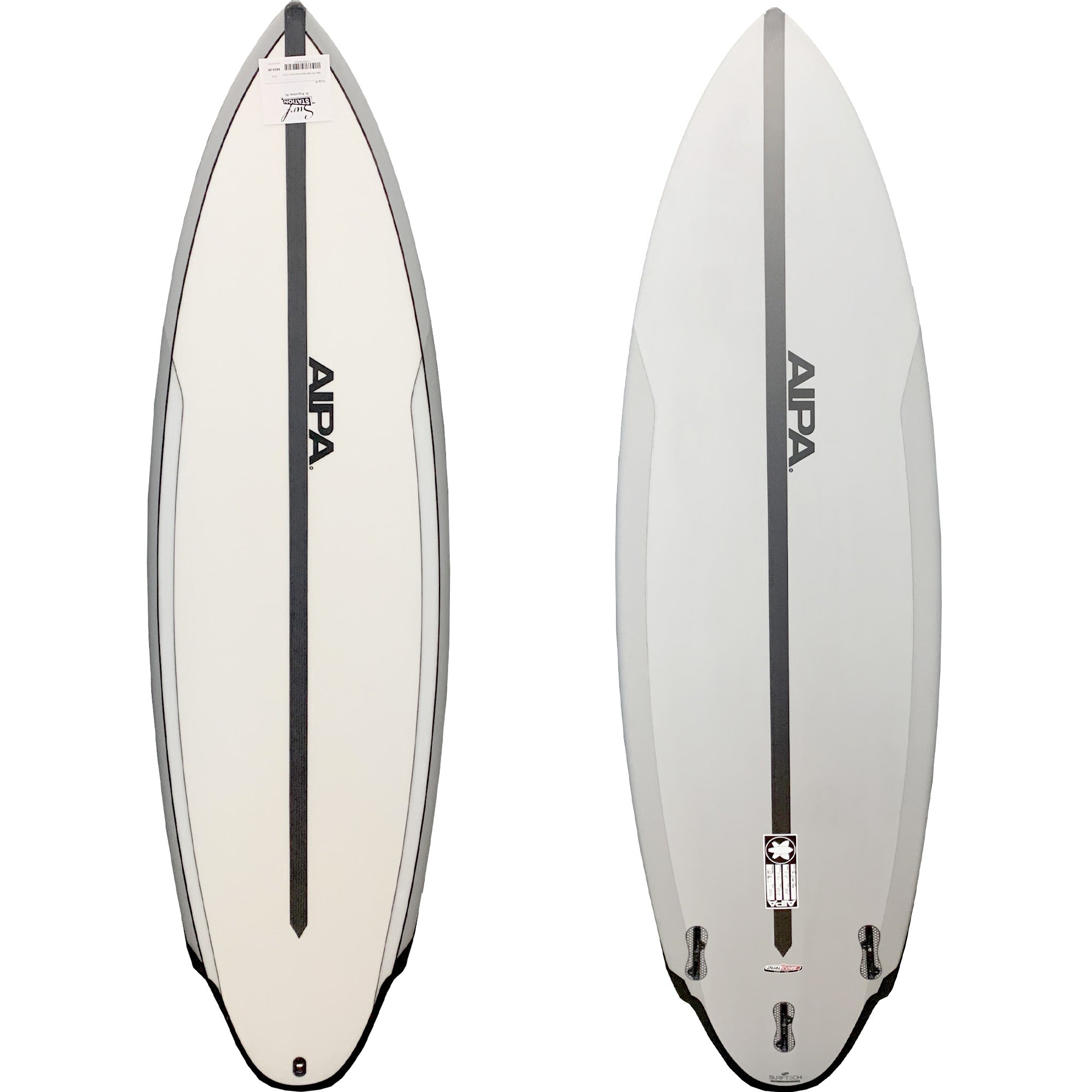 Aipa The Dark Twinn Dual Core Demo Surfboard with FCS II Fin System - Perfect for Intermediate to Advanced Surfers in Big Waves