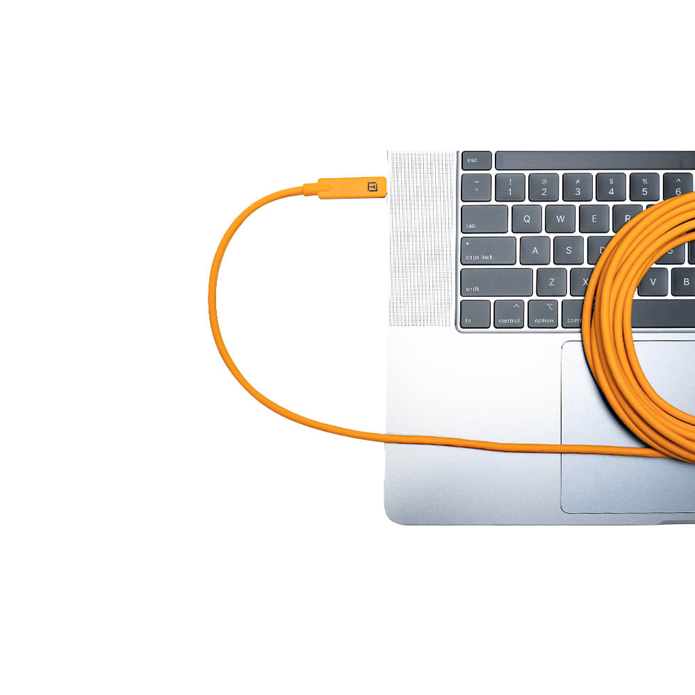 TetherBoost Pro 5m (15ft) USB C to USB C Extension Cable for Gaming Controllers - High Visibility Orange - Perfect for PS5, Xbox & PC Gaming Setups