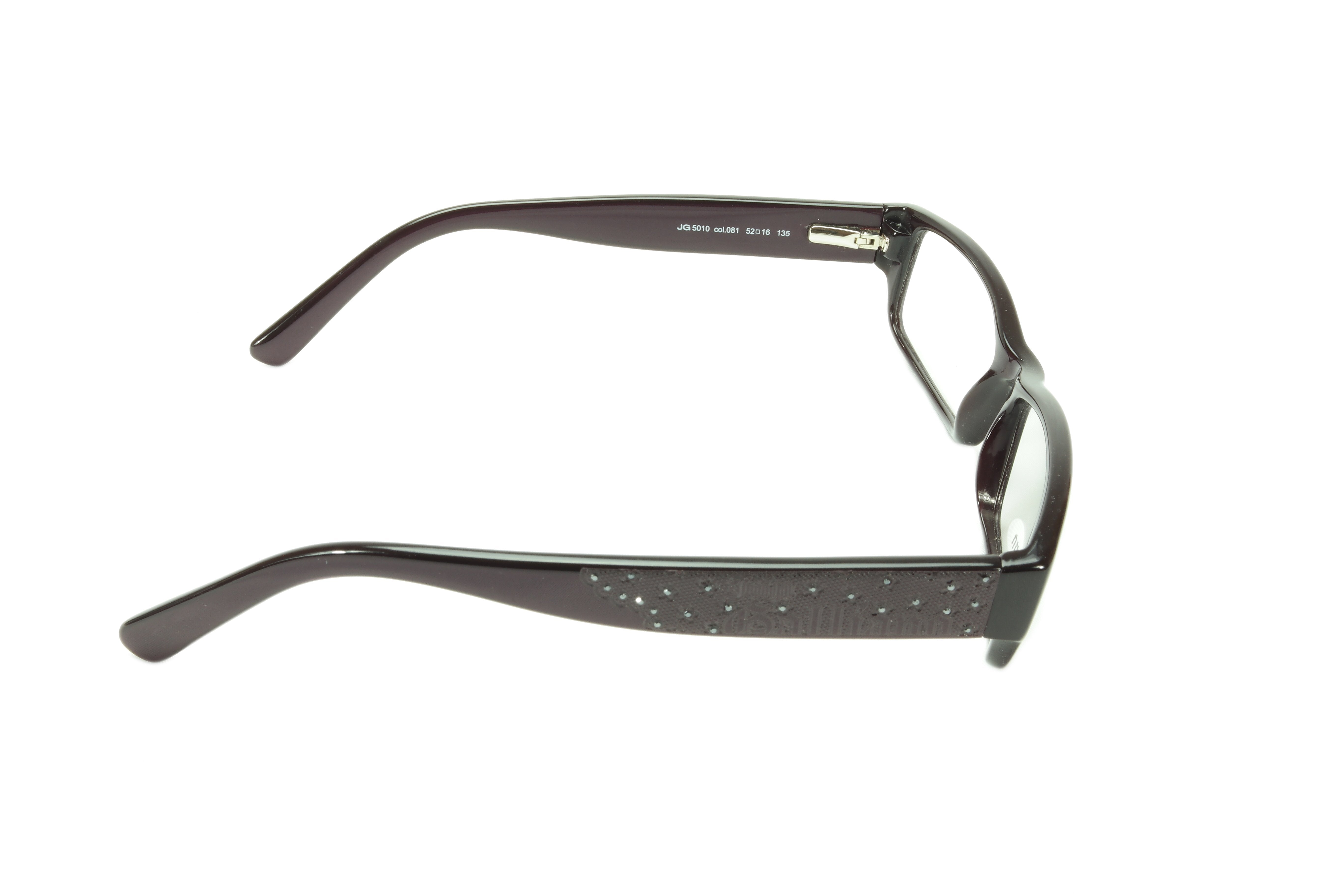 John Galliano JG5010 081 Acetate Eyeglass Frames - Dark Violet Italian Designer Glasses for Men & Women | Perfect for Fashion, Work & Everyday Wear