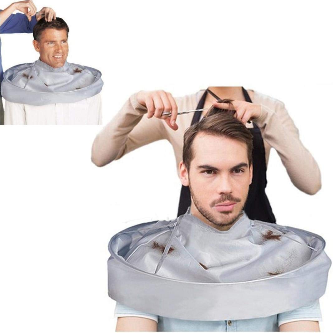 LAVNIK Waterproof Hair Cutting Cloak & Beard Shaving Cape - Barber Apron for Salon & Home Haircuts - Adult, Women, Men & Kids - Perfect for Hairdressers, DIY Styling & Family Grooming