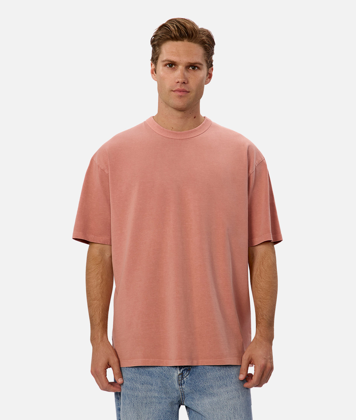 Premium Organic Cotton The Del Sur Tee - Soft & Comfortable Men's T-Shirt in Classic Brick Red | Perfect for Casual Wear, Travel & Everyday Outfits