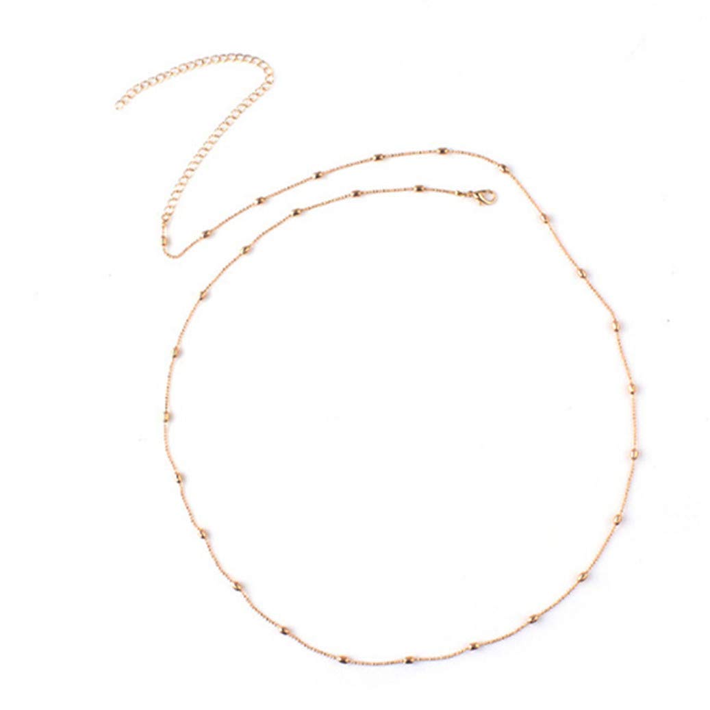 GOMYIE Summer Fashion Copper Body Chain - Stylish Waist Chain for Streetwear & Casual Outfits | Perfect for Beach Parties, Music Festivals, and Night Out