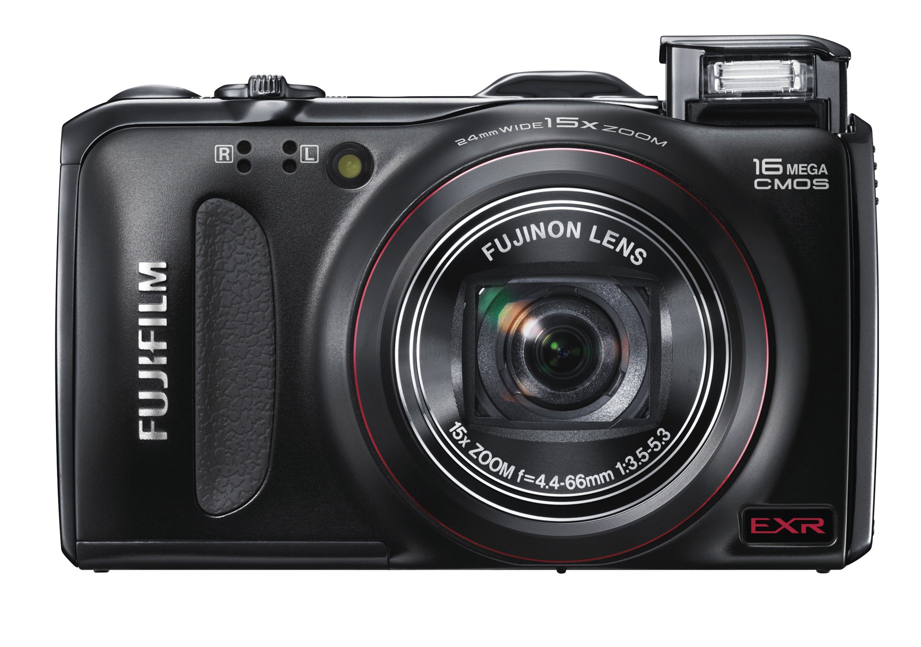 Fujifilm FinePix F550 EXR 16MP Digital Camera with 15x Optical Zoom - Black | Compact Travel Camera for Vacation, Outdoor Adventures & Family Photography