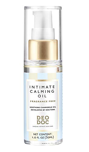 Deodoc Intimate Swedish Skincare - Fresh Coconut Deodorant Spray, Wipes, Wash & Calming Oil Set for Women | Natural pH-Balanced Feminine Hygiene Products | Perfect for Travel, Gym & Daily Care (Calming Oil)