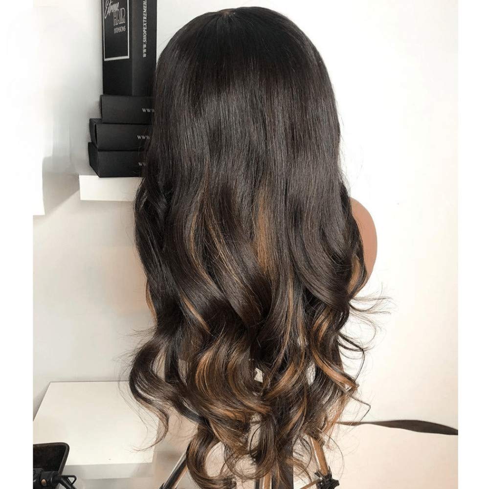 Brazilian Human Hair Wig with Bangs - 20