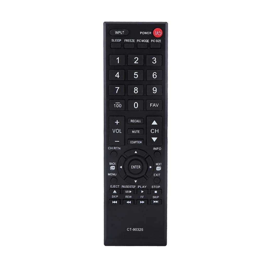 Original Title: New Fashionable CT-90325 Remote Control Portable Controller for Toshiba LCD Smart TV Black   Optimized Title: **Toshiba LCD Smart TV Remote Control - CT-90325 Replacement Controller, Portable & Universal (Black) - Perfect for Living Room, Bedroom, and Home Theater Setup**