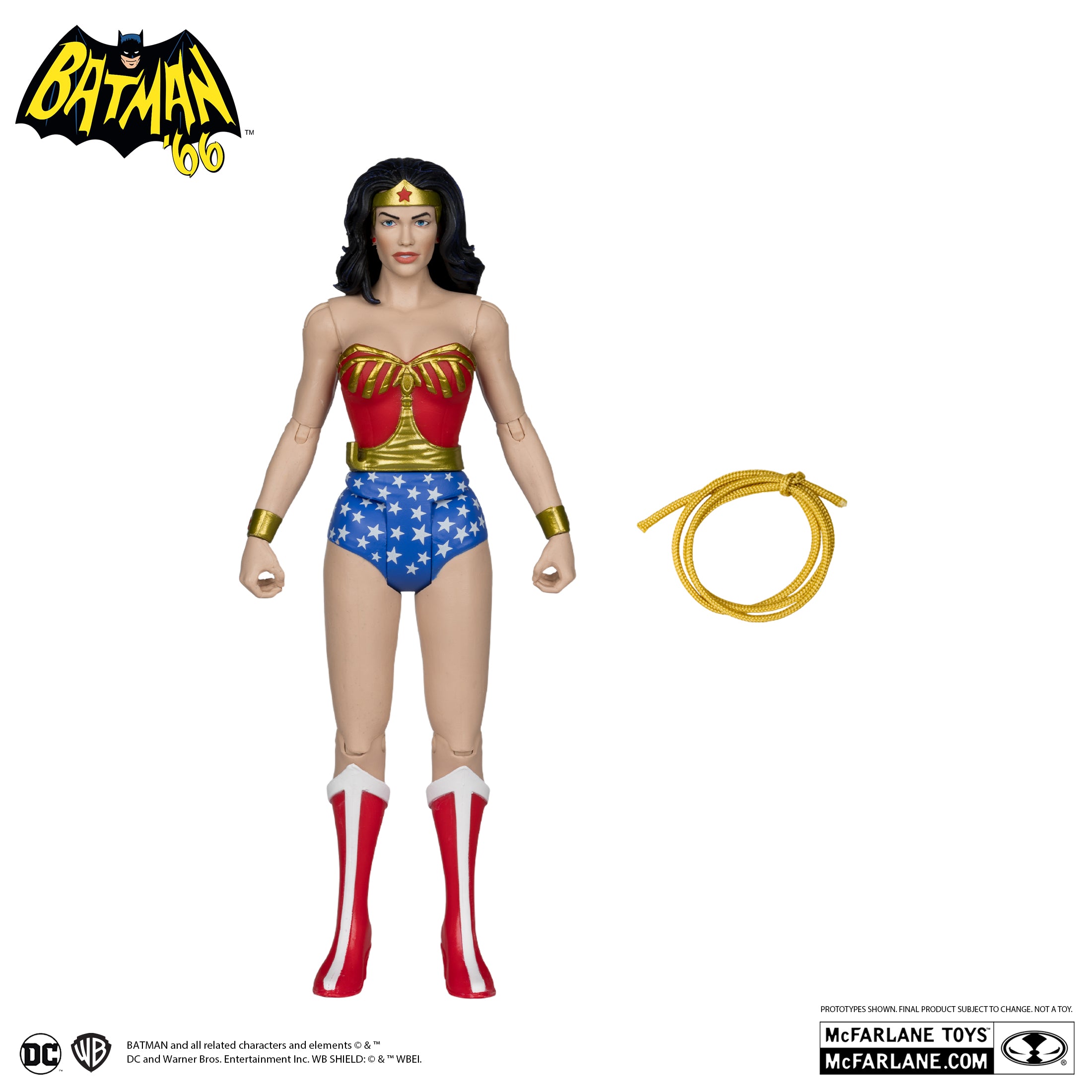 Vintage DC Comics Wonder Woman & Batman Action Figures - McFarlane Toys Collectibles for Superhero Fans | Perfect for Display, Gifts & Comic Book Collections