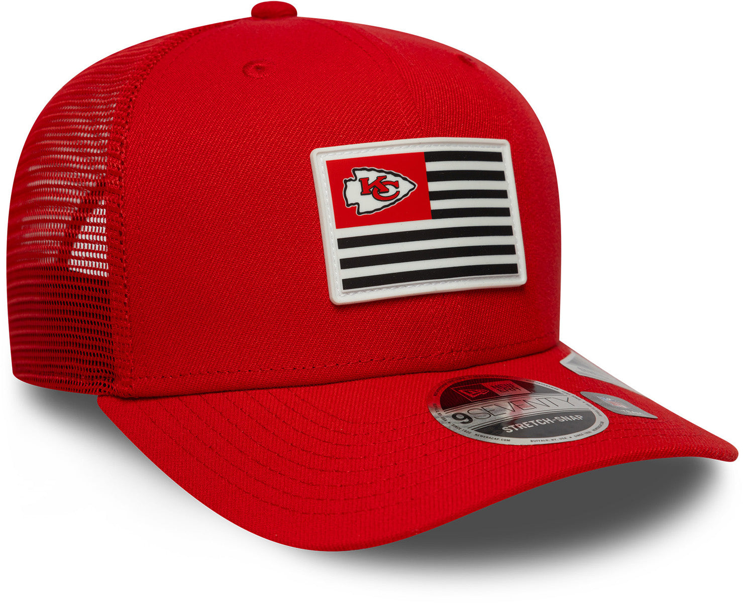 Kansas City Chiefs New Era 9Seventy Stretch Snapback NFL Hat - Adjustable Team Logo Cap for Men & Women - Perfect for Football Games, Tailgating & Fan Gear Collection