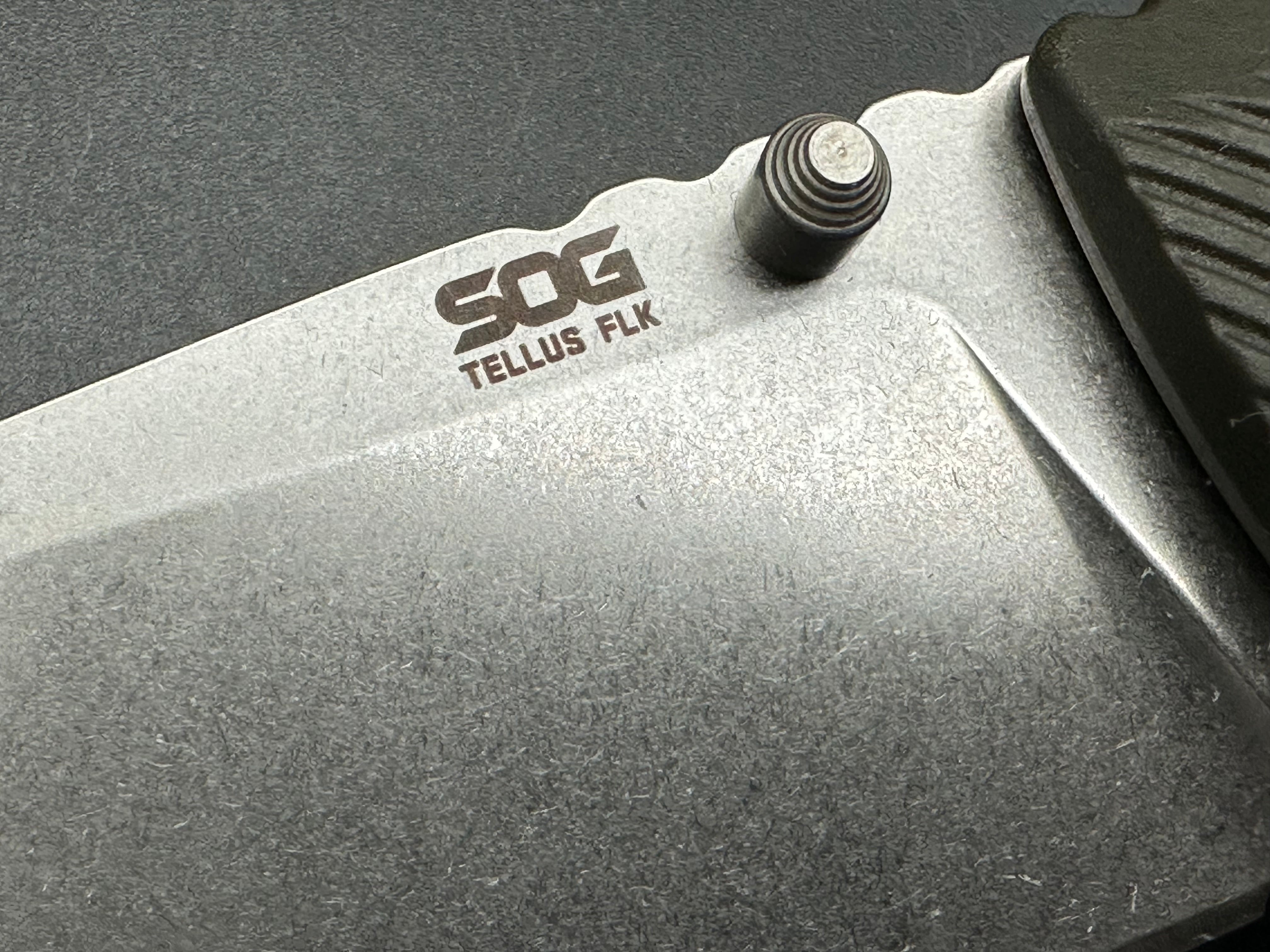 SOG Tellus FLK Folding Knife - 3.65