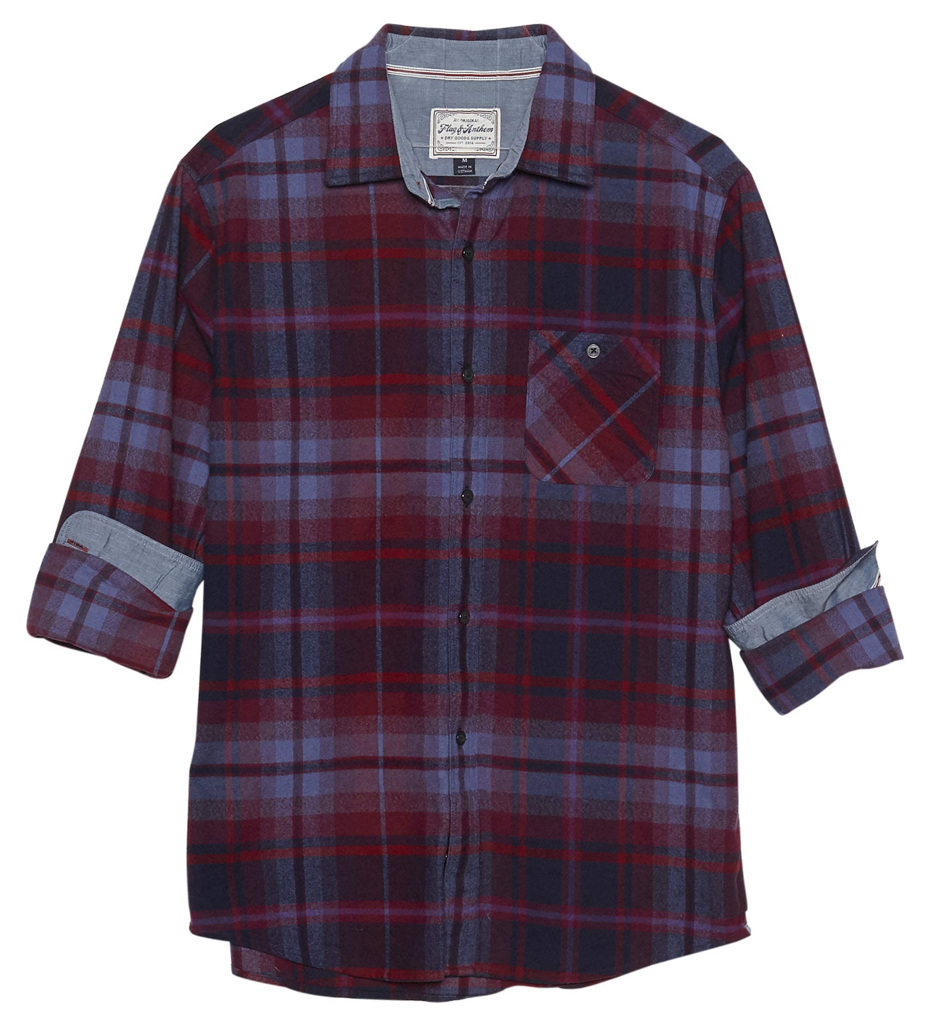 Flag & Anthem Men's Shirts & Tops - Premium Cotton Casual & Dress Shirts for Work, Office & Everyday Wear