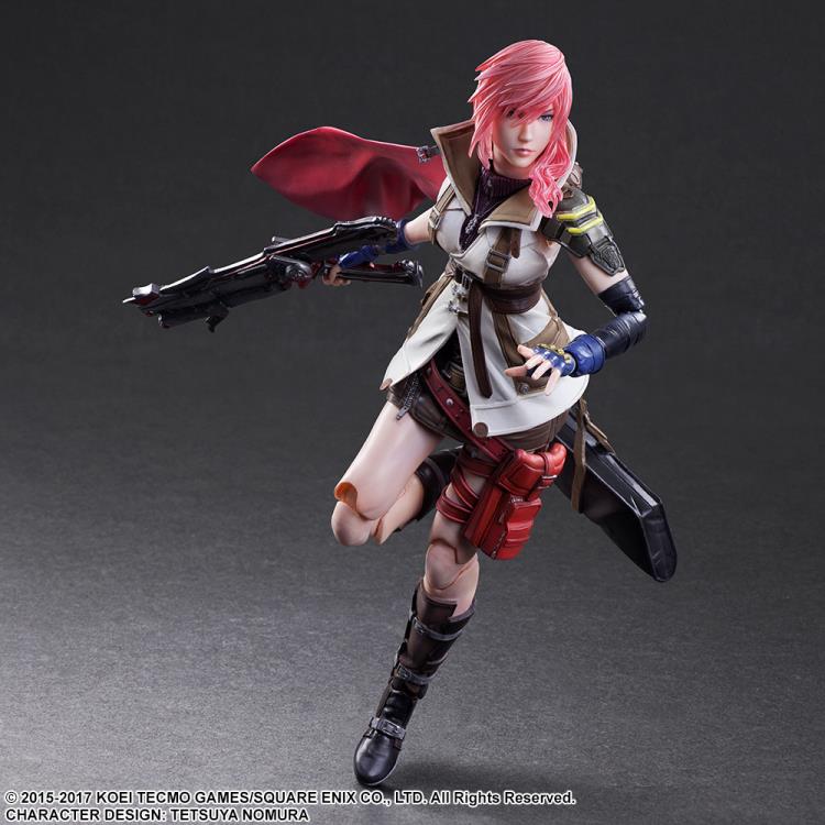 Dissidia Final Fantasy Lightning (FF XIII 13) Play Arts Kai Action Figure - Collectible Game Character Model for Final Fantasy Fans | Perfect for Display, Cosplay, and Gaming Decor