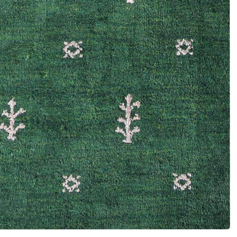 Handmade Ebony Wool Hand-Knotted Rug - Traditional Oriental Design for Living Room, Bedroom & Office Decor