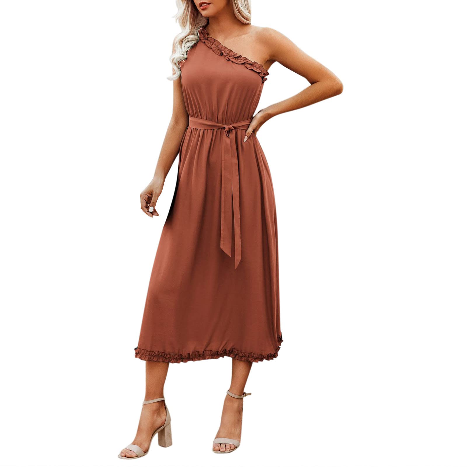 Women's V-Neck Sundress - Casual Bell Sleeve Summer Shift Dress for Beach, Vacation & House Wear | Flowy Short Dress for Women