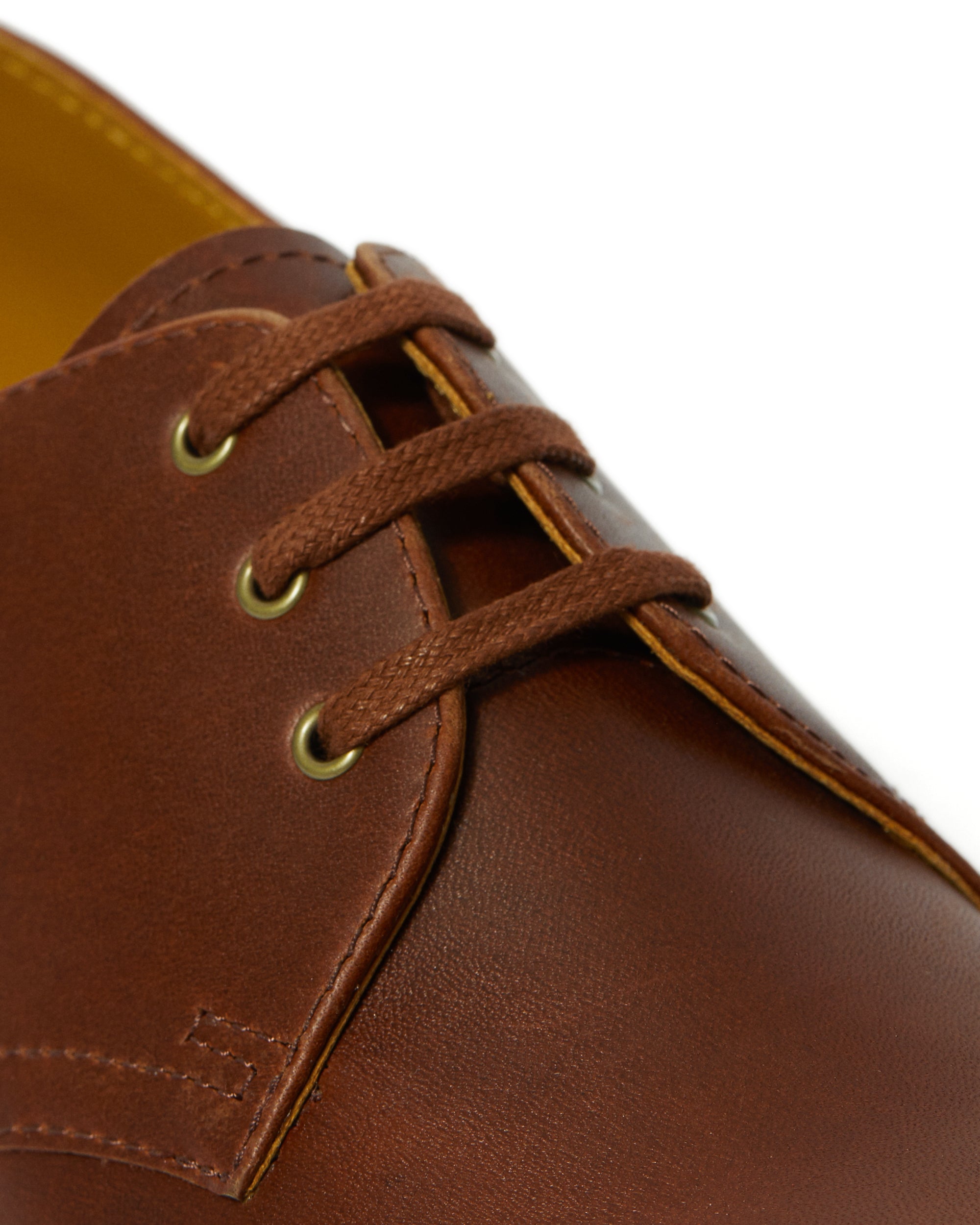 Dr. Martens 1461 Brown Leather Oxford Shoes for Men & Women - Classic 3-Eye Lace-Up Comfortable Work Shoes for Office, Casual Wear & Everyday Use