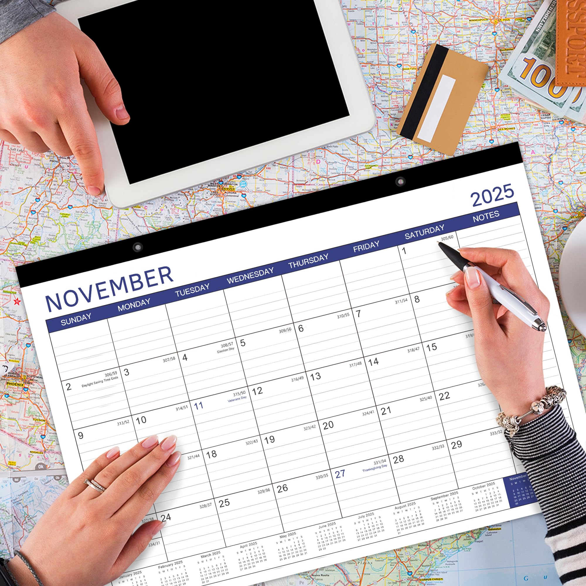 2025-2026 Monthly Desk Calendar Planner - 18 Months (July 2025 to December 2026) | 17