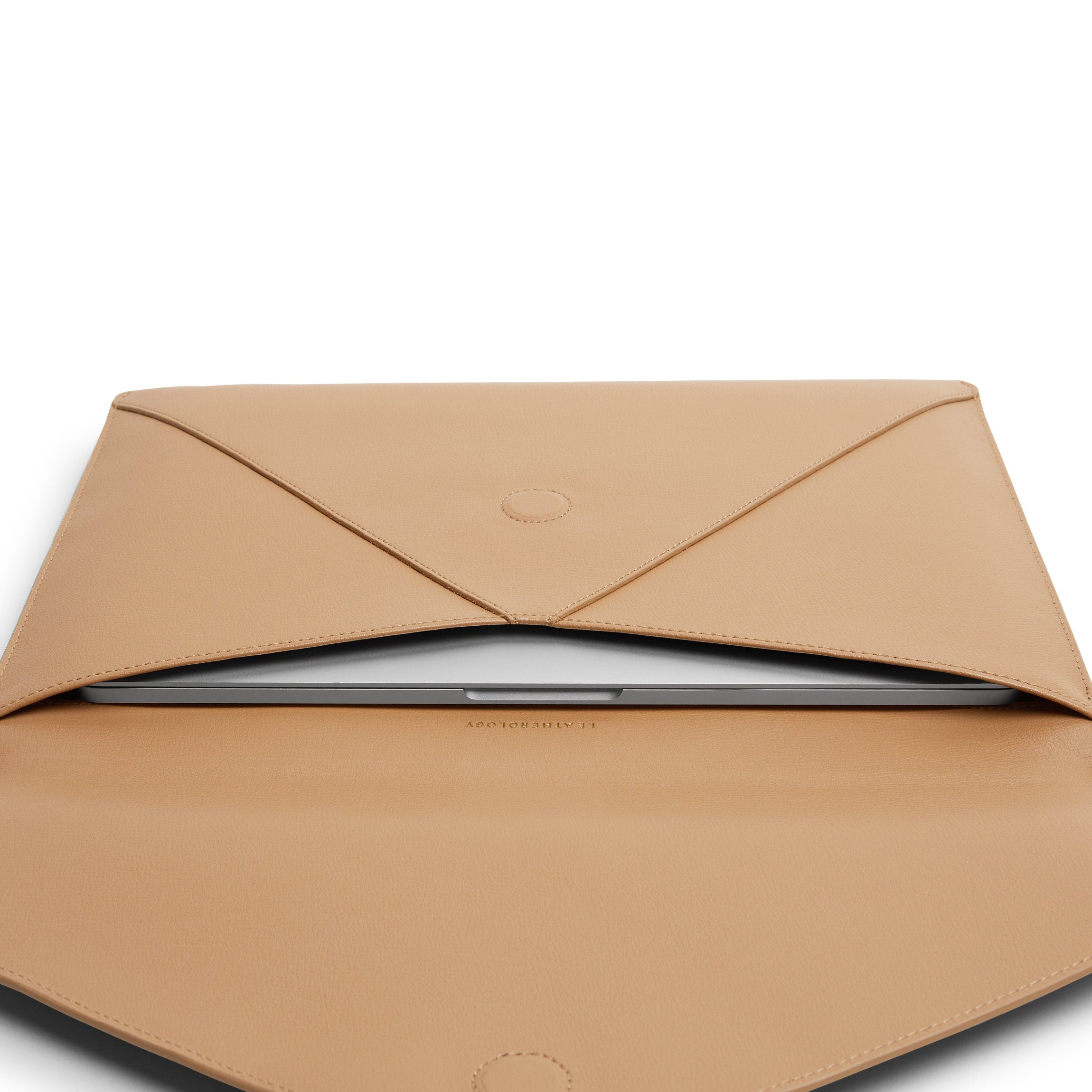 Premium Tan Laptop Envelope Sleeve - Slim Protective Case for 13-15 Inch MacBook & Notebook - Perfect for Work, Travel & School