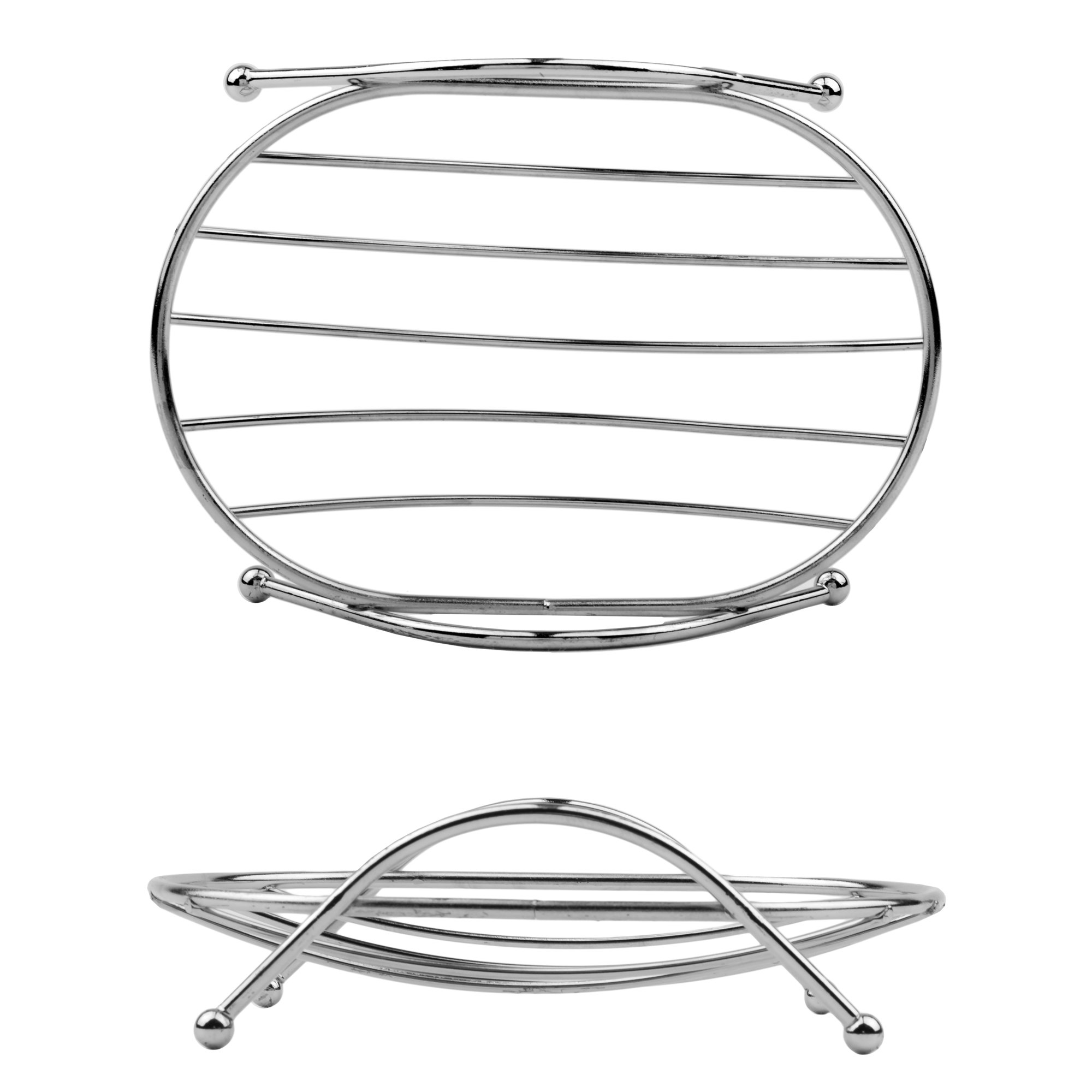 Stainless Steel Soap Dish Holder - Rustproof Wire Soap Tray for Bathroom, Kitchen & Home - Perfect for Shower, Sink & Countertop Organization