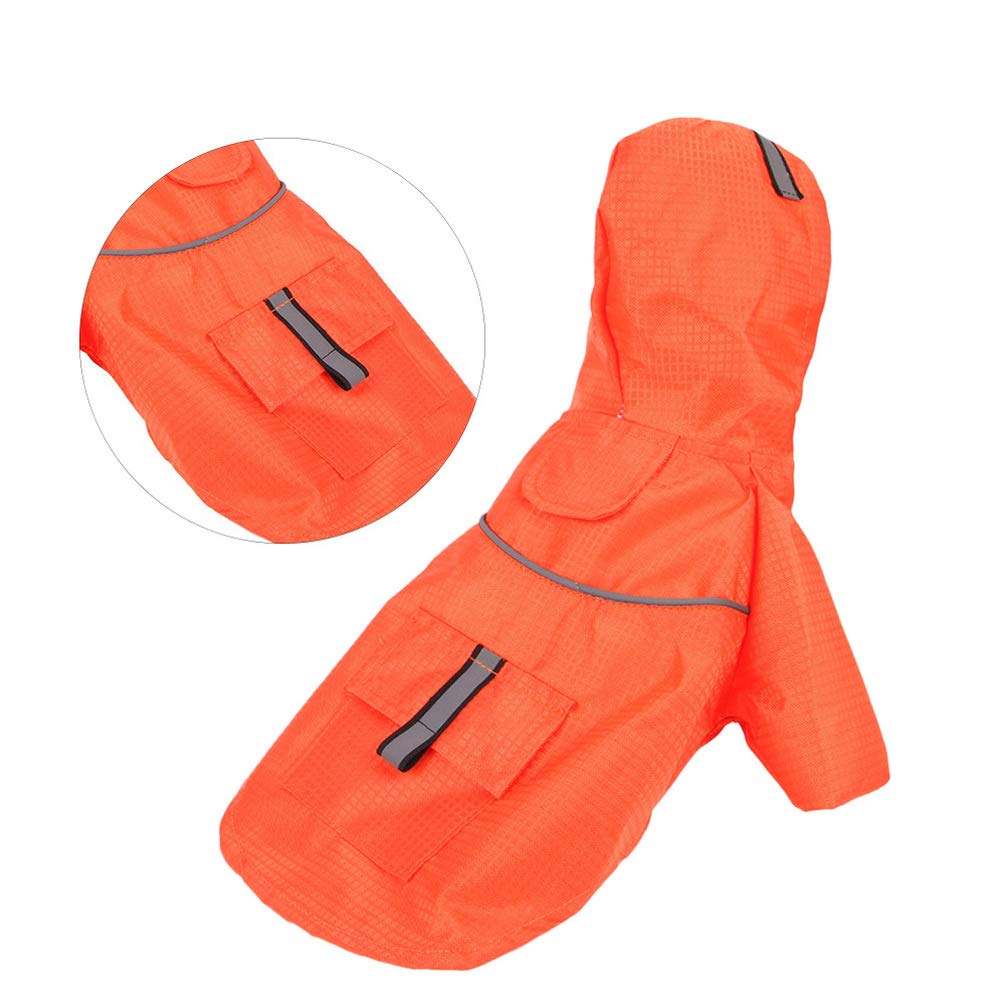 Waterproof Reflective Adjustable Dog Raincoat - Small Size Double Layer Puppy Poncho for Walking in Rain | Pet Rainwear for Outdoor Adventures & Bad Weather Protection