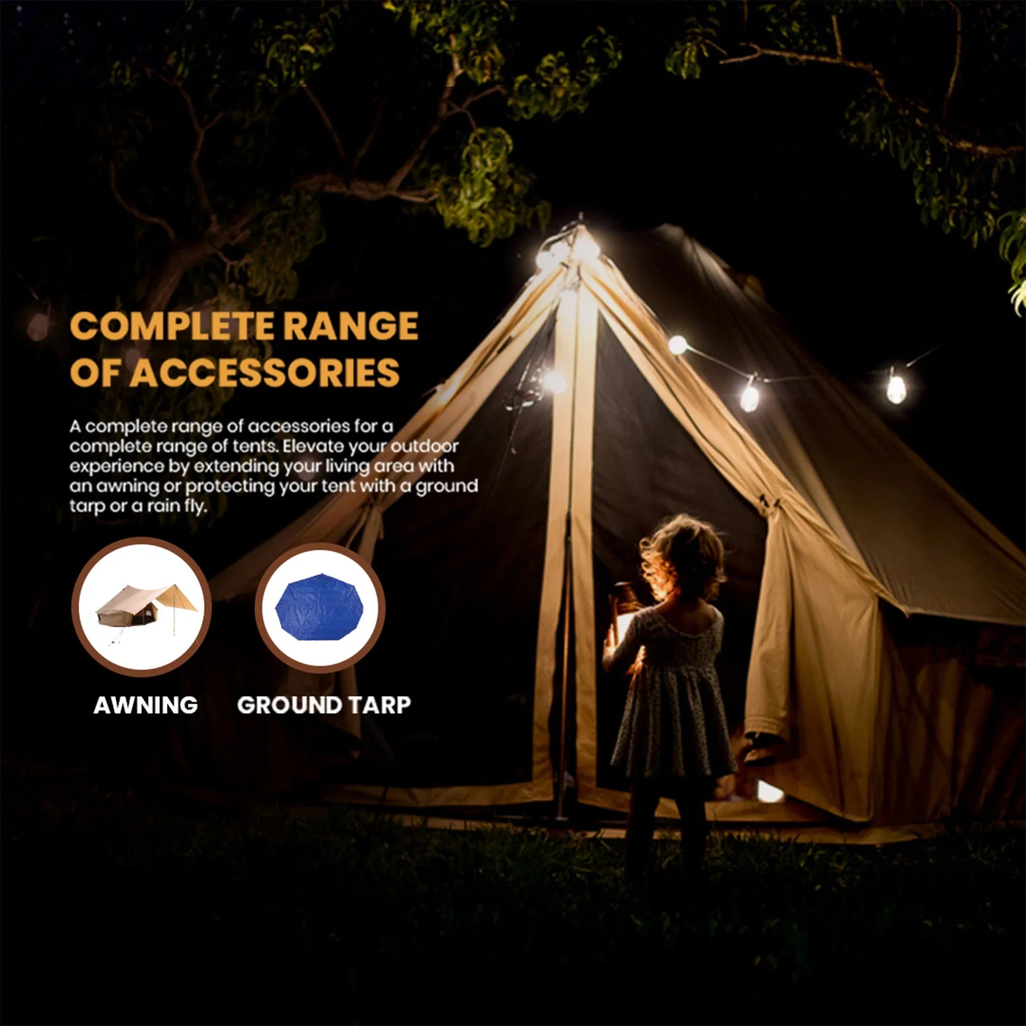16' Regatta Double Wall Tent - Lightweight Waterproof Camping Tent for Outdoor Adventures, Hiking & Backpacking - Perfect for Family Camping Trips & Festivals
