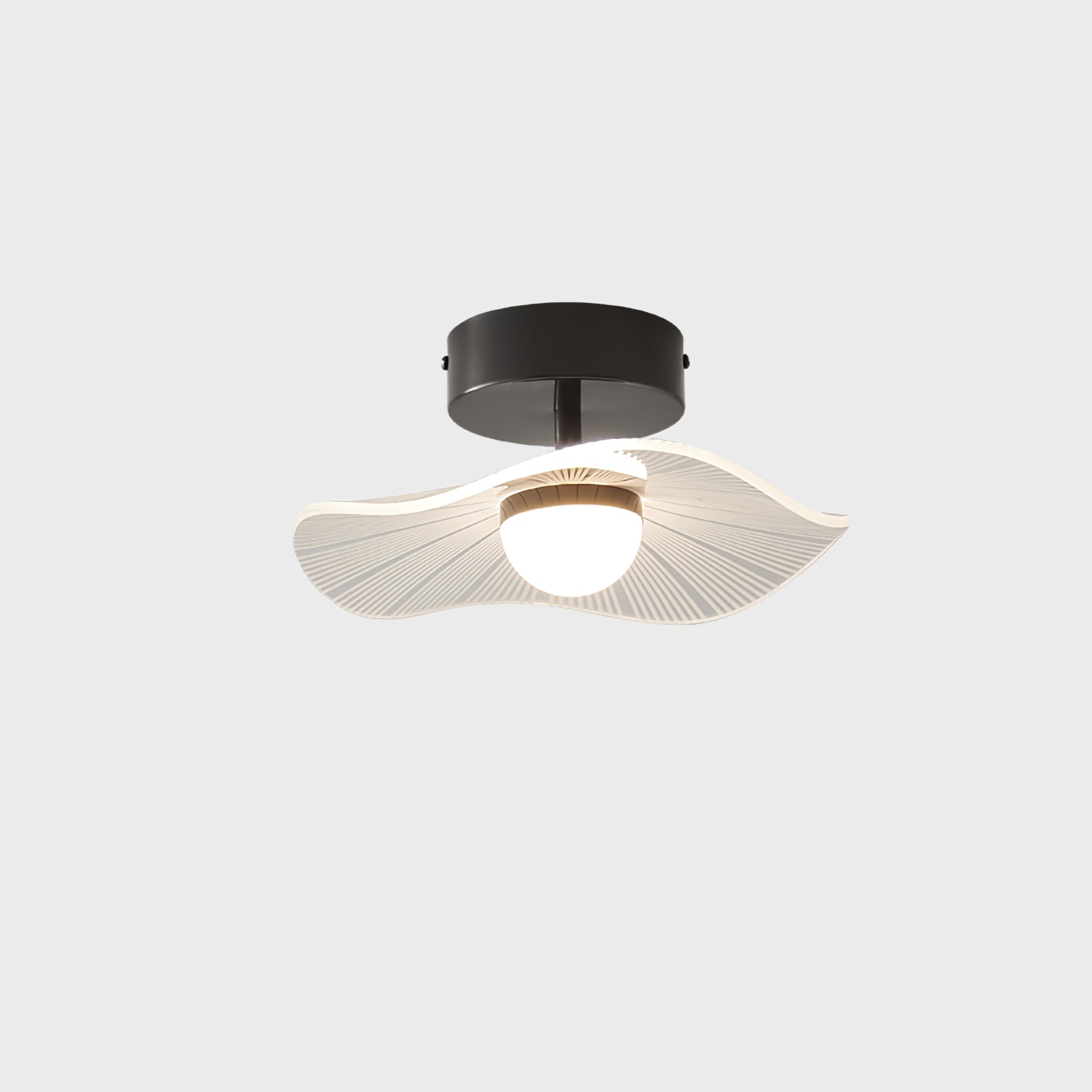 Modern Acrylic Lotus Leaf Ceiling Light Fixture - Elegant Floral Design for Bedroom, Living Room & Dining Room Lighting - Energy Efficient LED Home Decor
