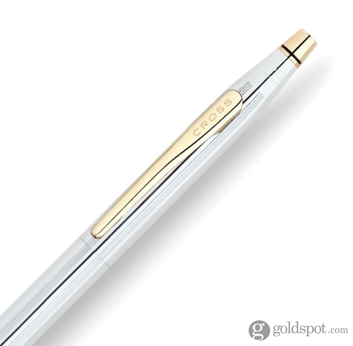 Cross Classic Century Ballpoint Pen - Medalist Chrome with Gold Trim - Premium Writing Instrument for Office, Business & Gifts | Smooth Writing Experience for Professionals & Students